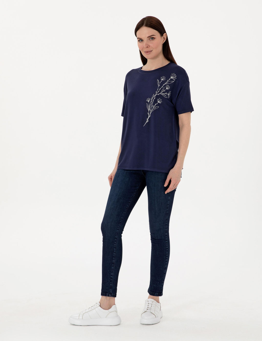 Lacivert Comfort Fit Ti__rt - Pierre cardin фото 4