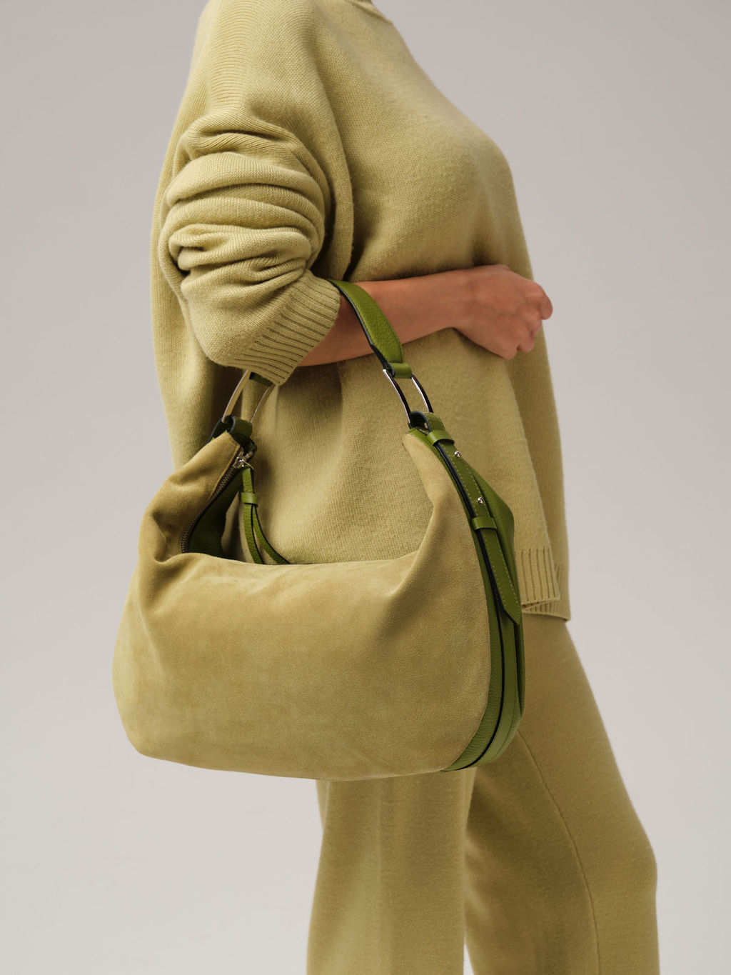 Сумка хобо Azaro 30861 зеленый бамбук