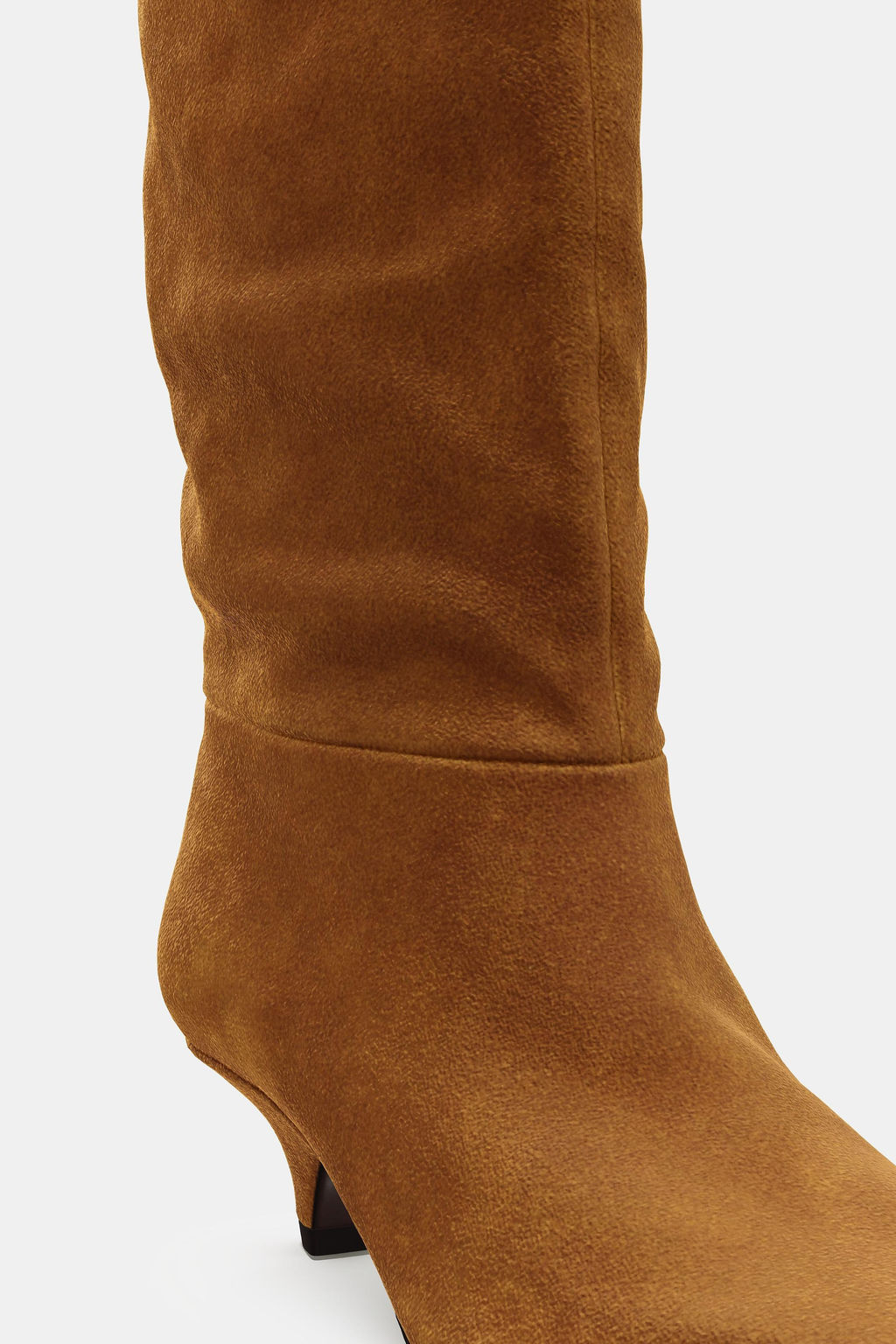 SUEDE HEELED BOOTS - Zara фото 3