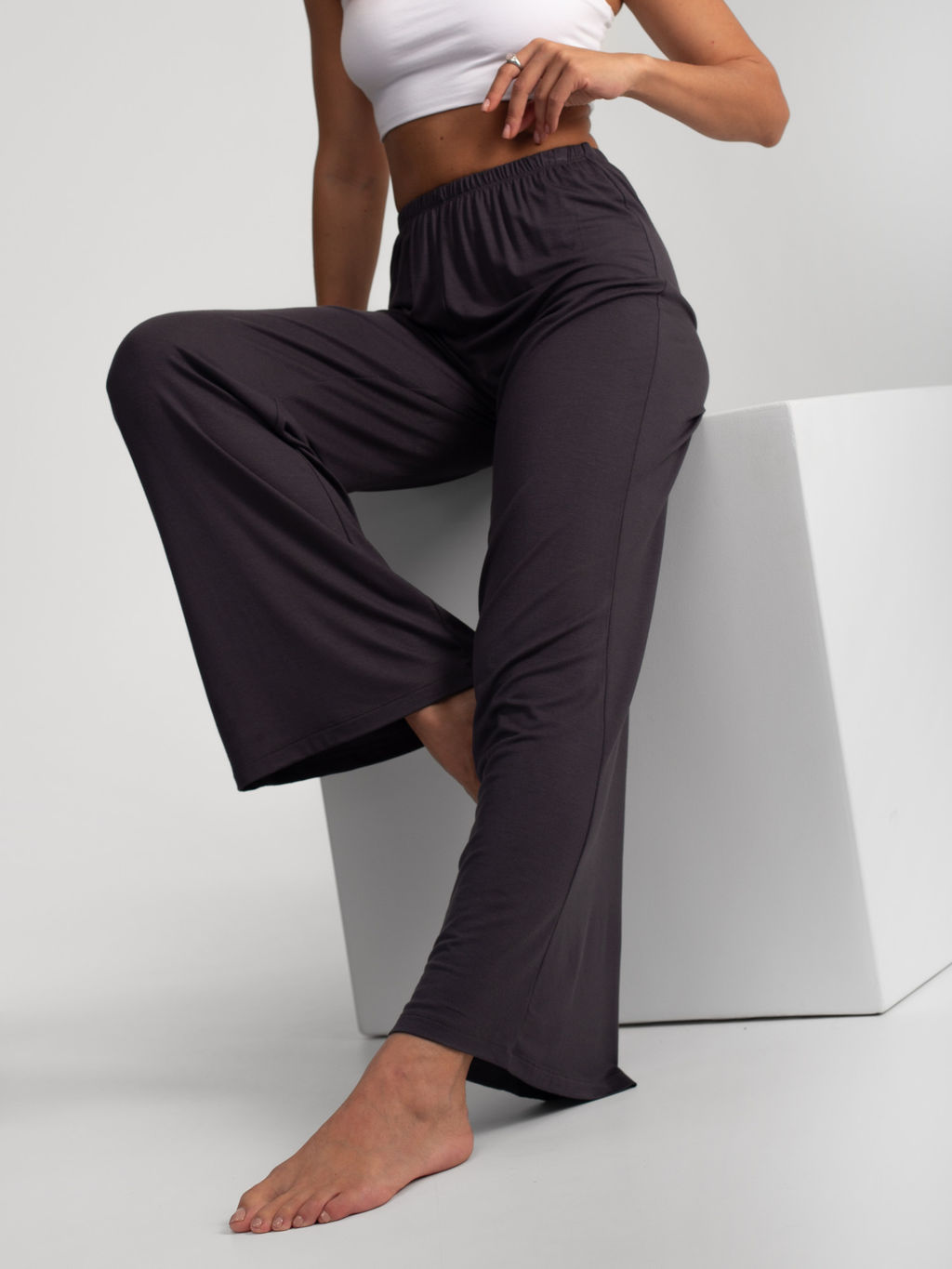 Брюки женские модал "АФИНА" ГРАФИТ