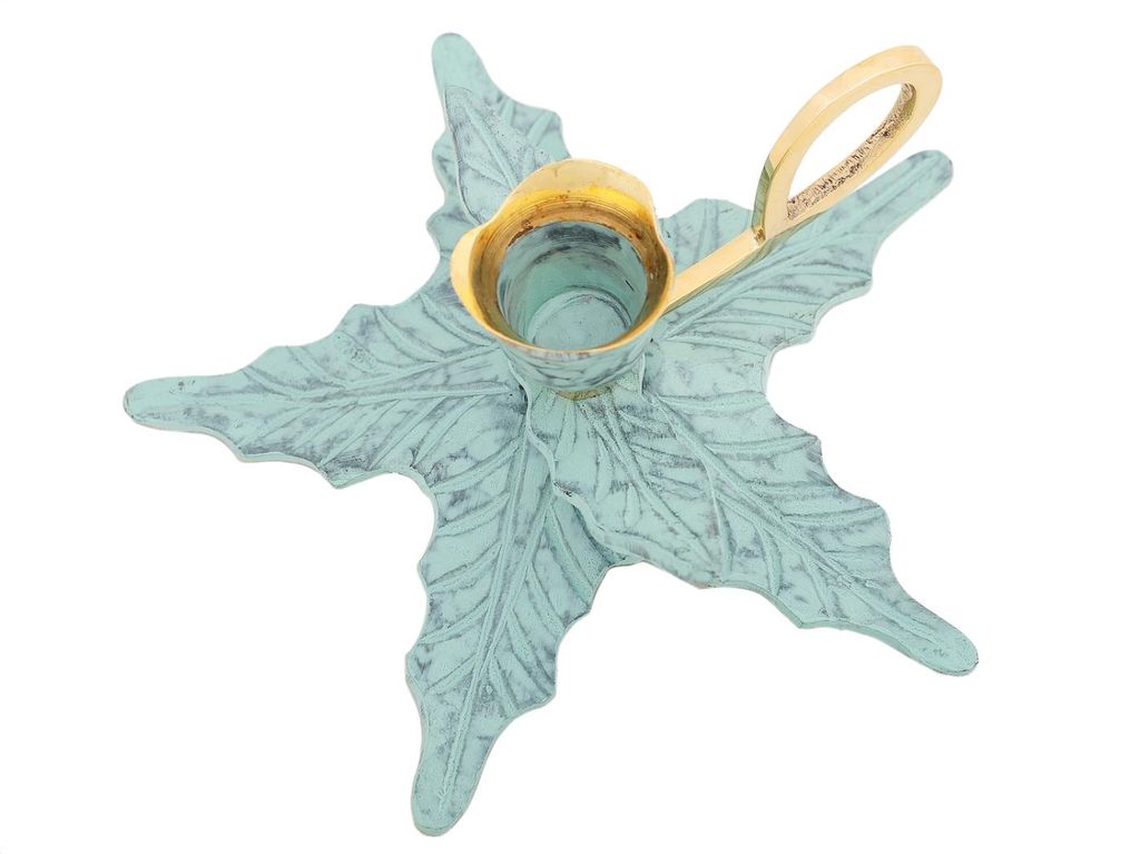 Подсвечник Цветок на одну свечу № Коп4250/2 - Ганг фото 2