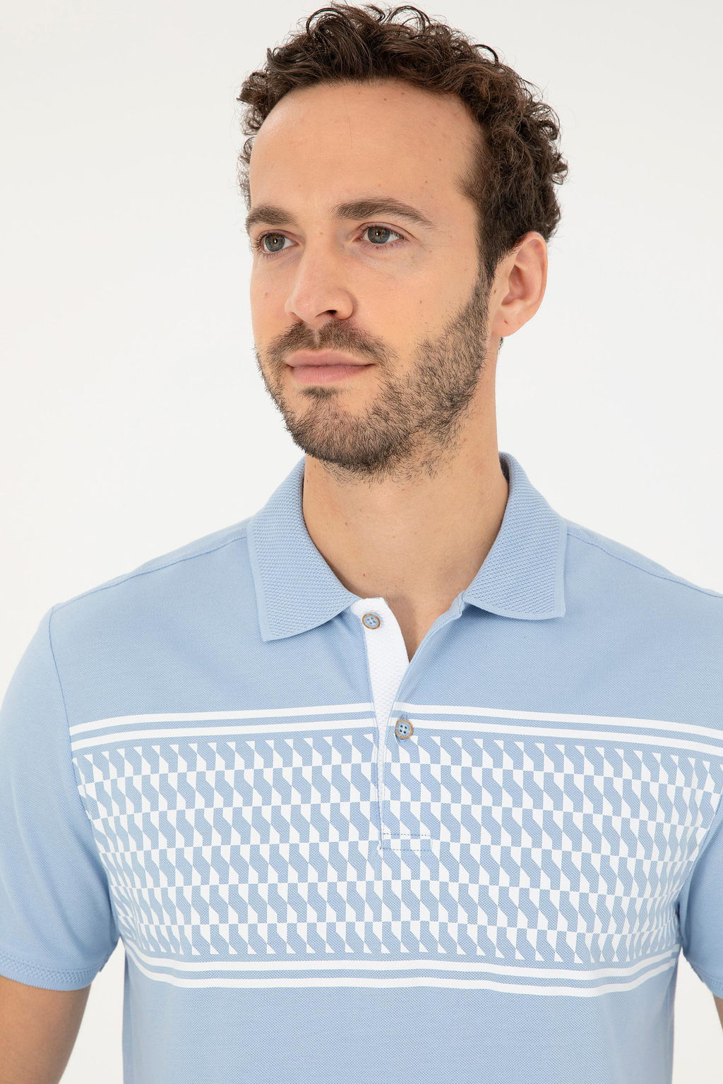 Мужская голубая футболка Неожиданная скидка в корзине - U.s. polo assn фото 2