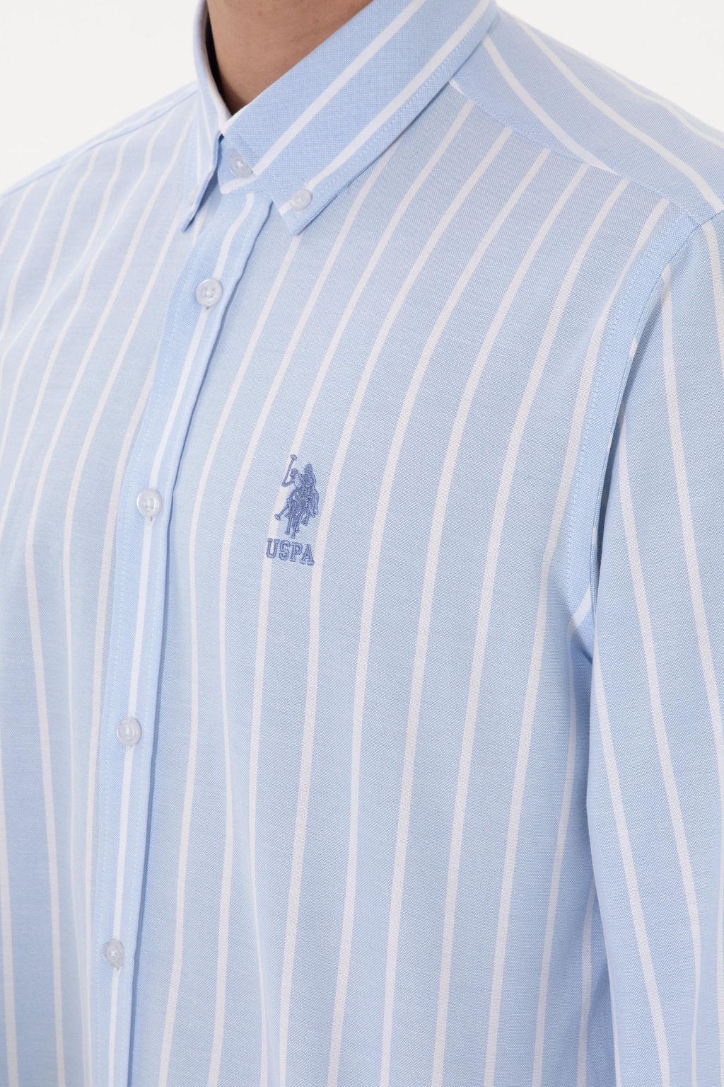 Erkek Mavi Uzun Kollu G_mlek Sepette S_rpriz _ndirim - U.s. polo assn фото 7