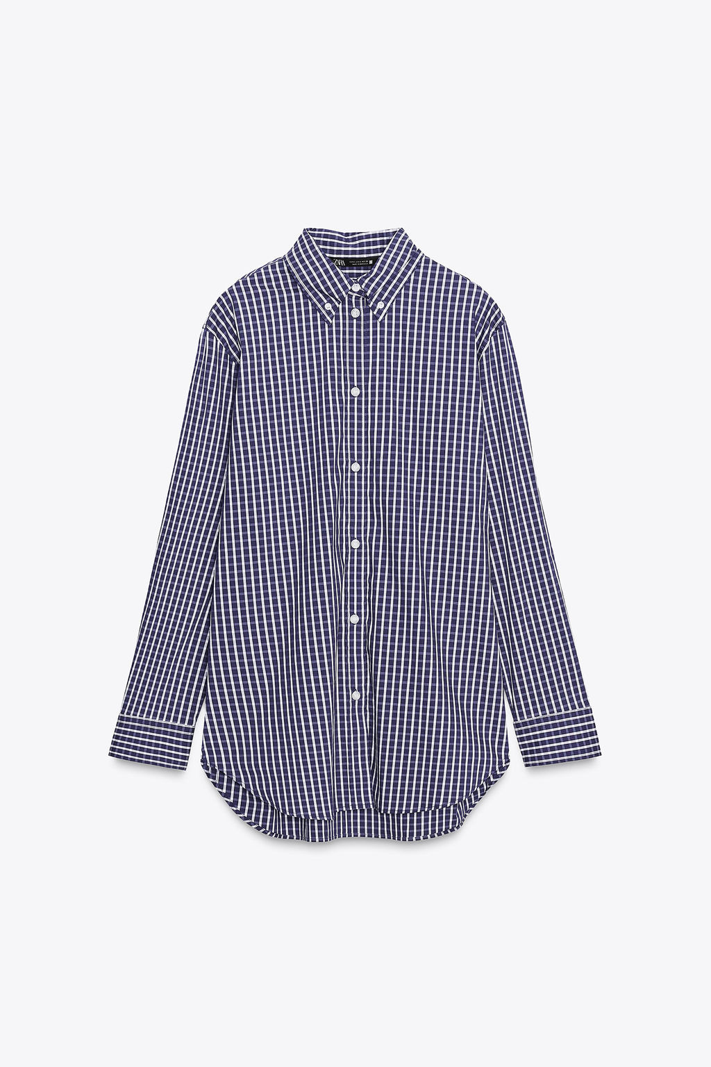 CHECK POPLIN SHIRT - Zara фото 6