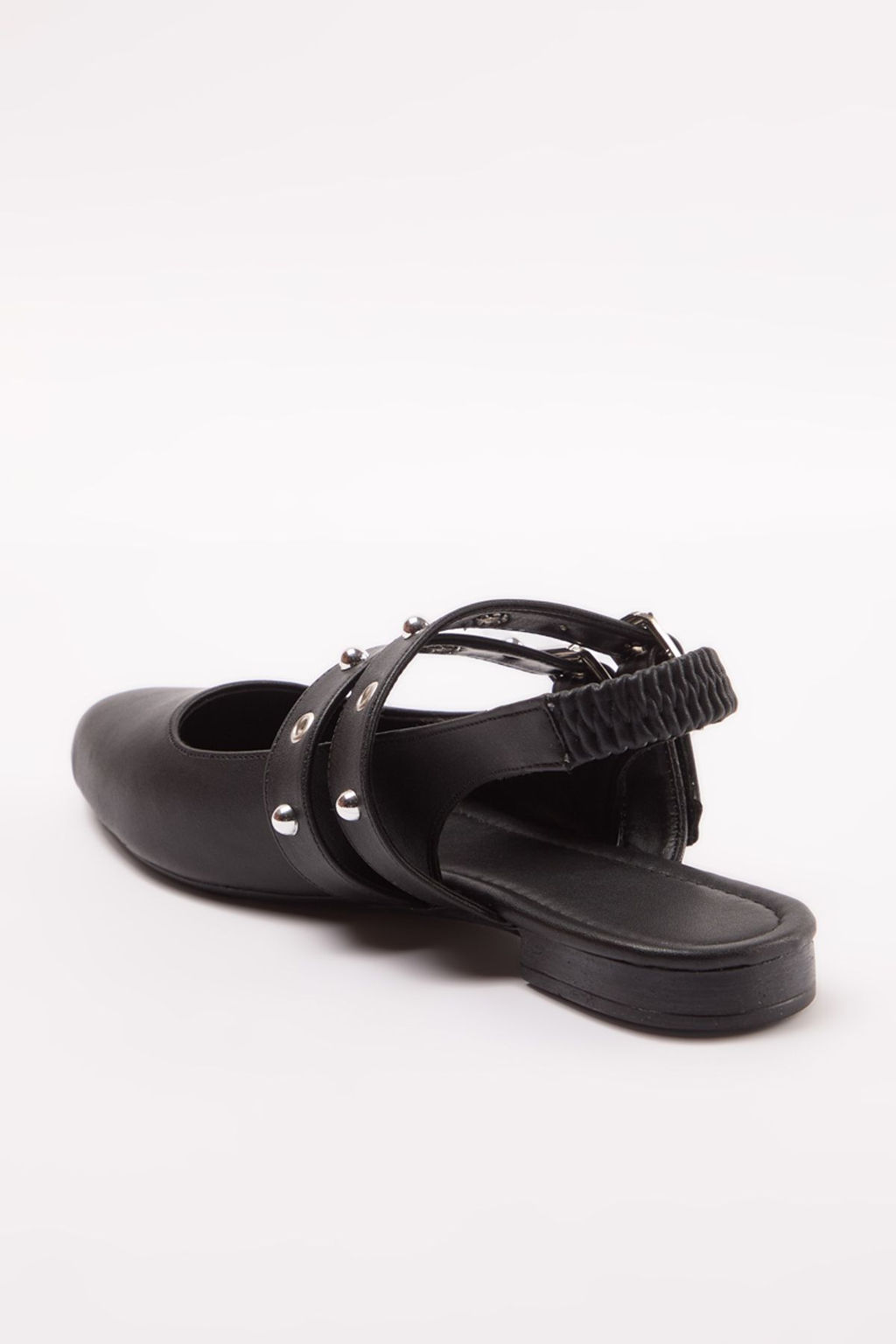 Siyah Kusgozu ve Toka Detayl? Arkas? Ac?k K?sa Topuklu Kad?n Babet
TAKAW25BE00002 - Trendyolmilla фото 6