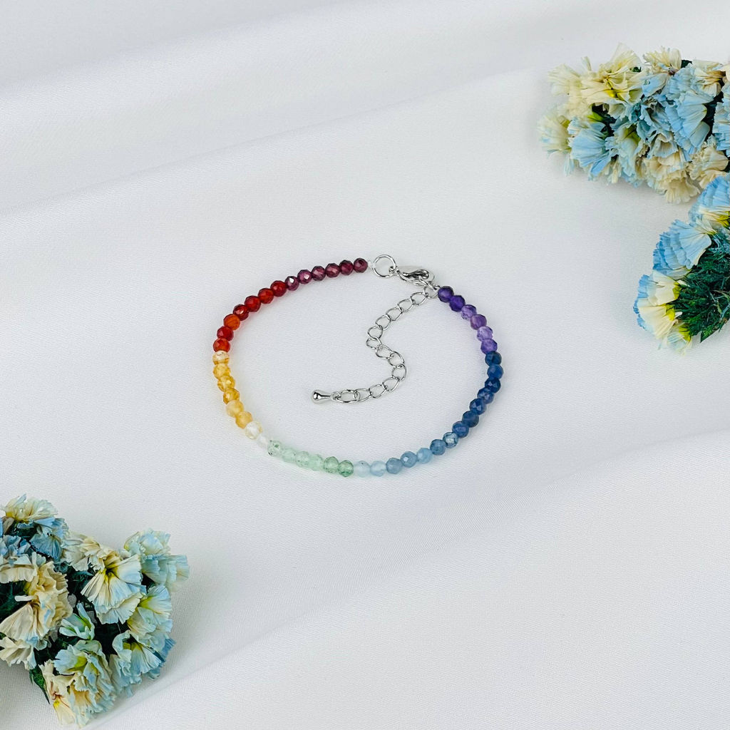 Браслет 7 чакр из Самоцветов 16 см +