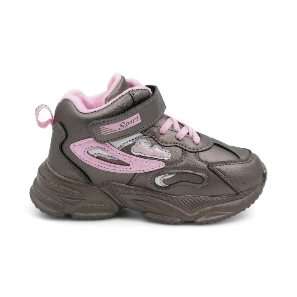 Высокие подростковые кроссовки А8666-15 серые - Sport фото 2