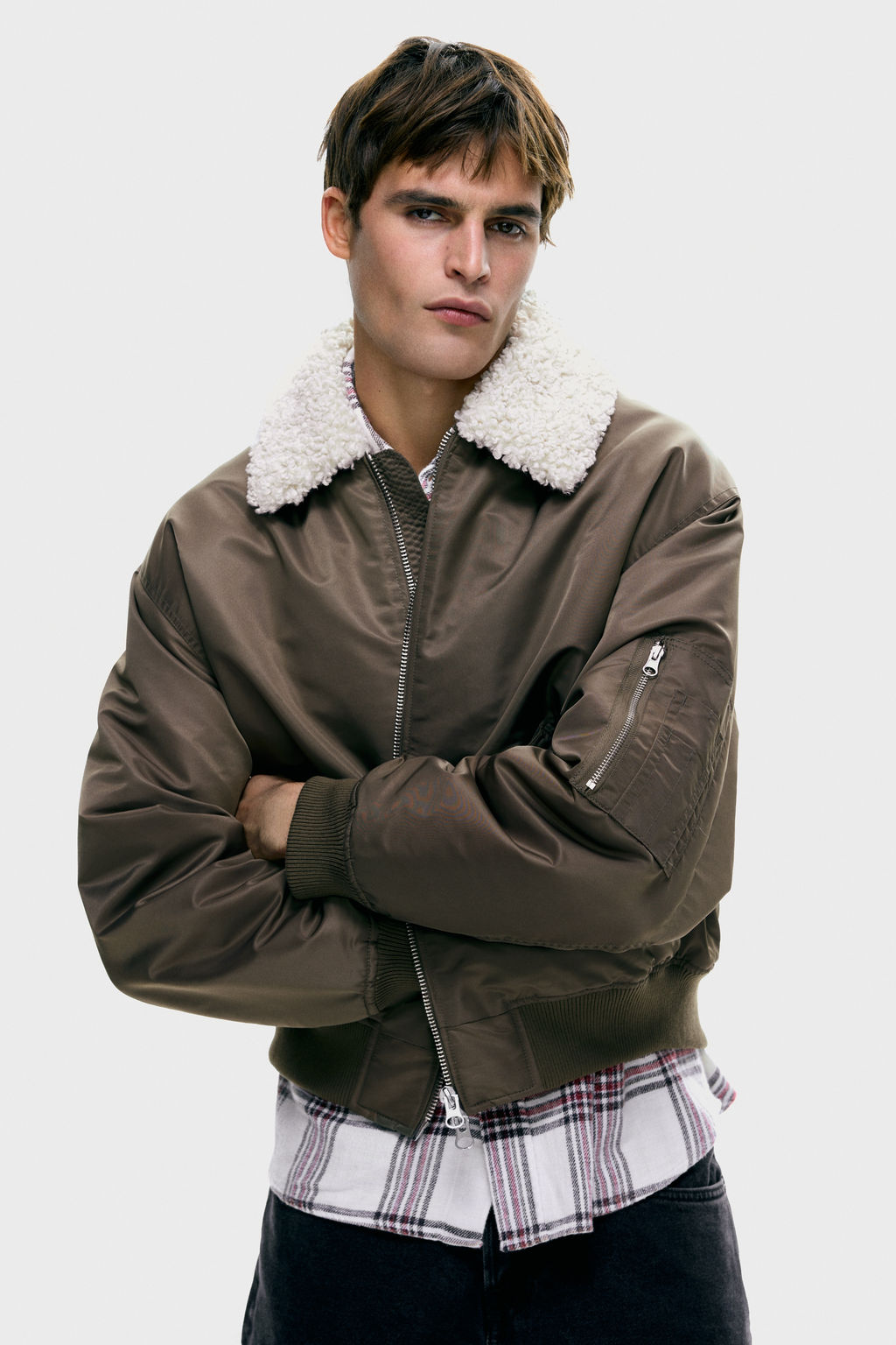 Cazadora bomber de nailon Loose Fit - H&m фото 4