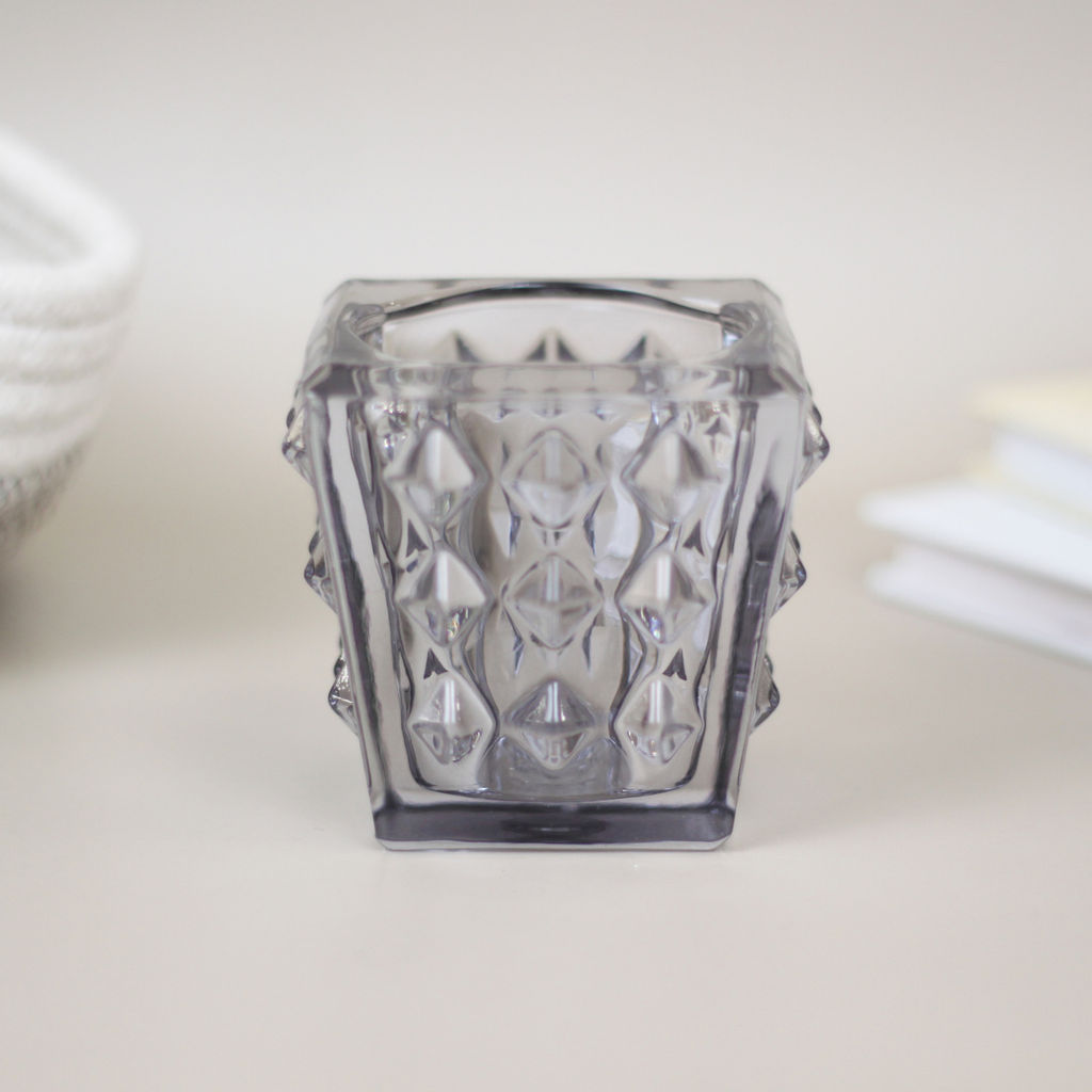 Цена за 4 шт. Подсвечник "Нежность" 7,7*7,5 см, Графит