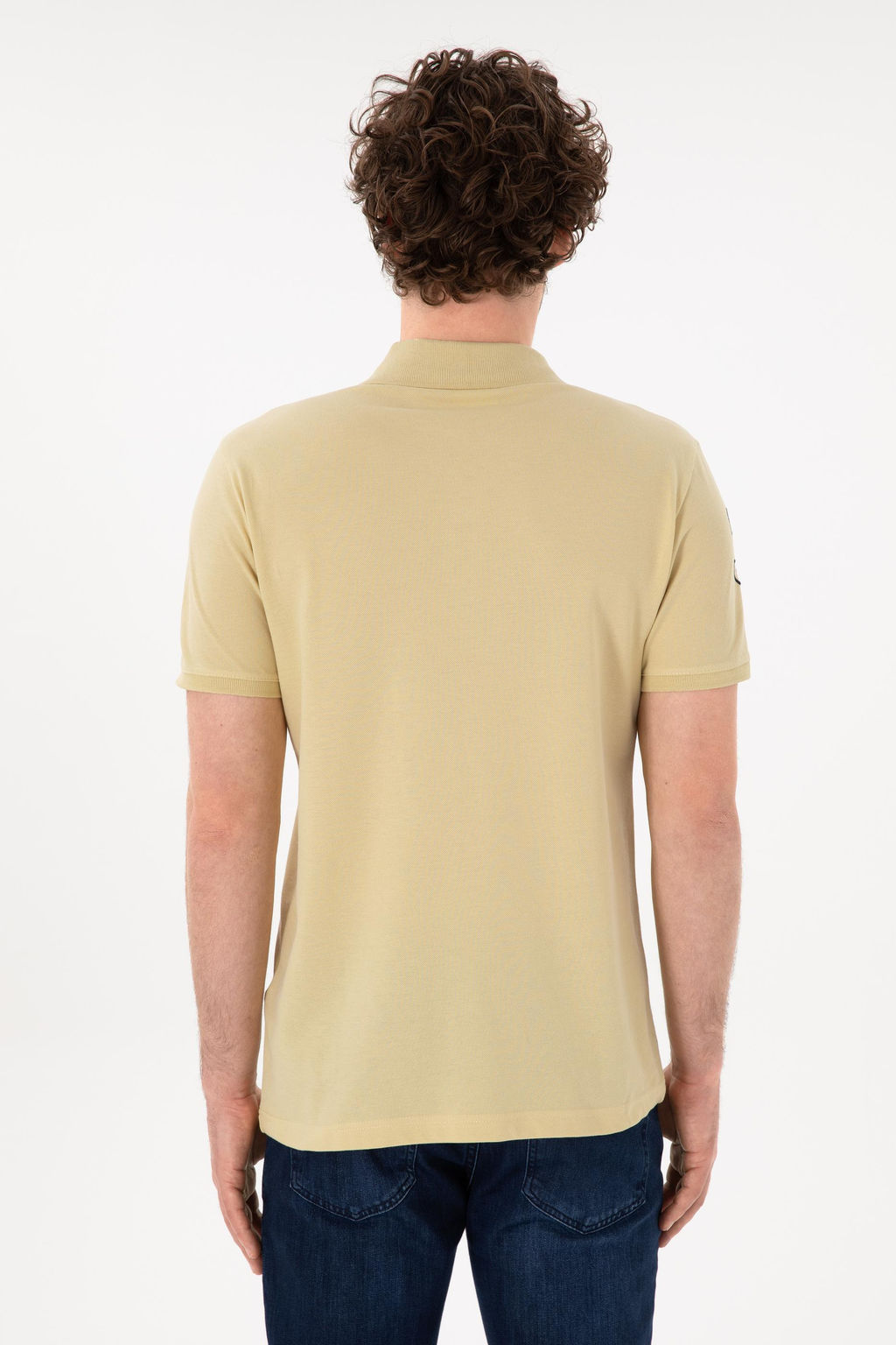 Erkek Slim Fit Polo Yaka A__k Haki Basic Ti__rt Sepette S_rpriz _ndirim - U.s. polo assn фото 6