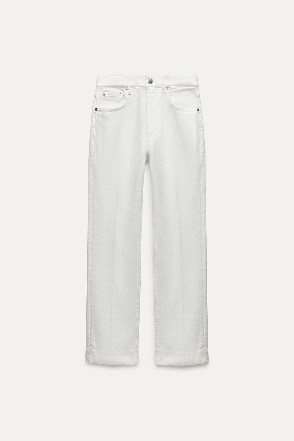 ZW COLLECTION BOOTCUT HIGH-WAIST CROPPED JEANS - Zara фото 2
