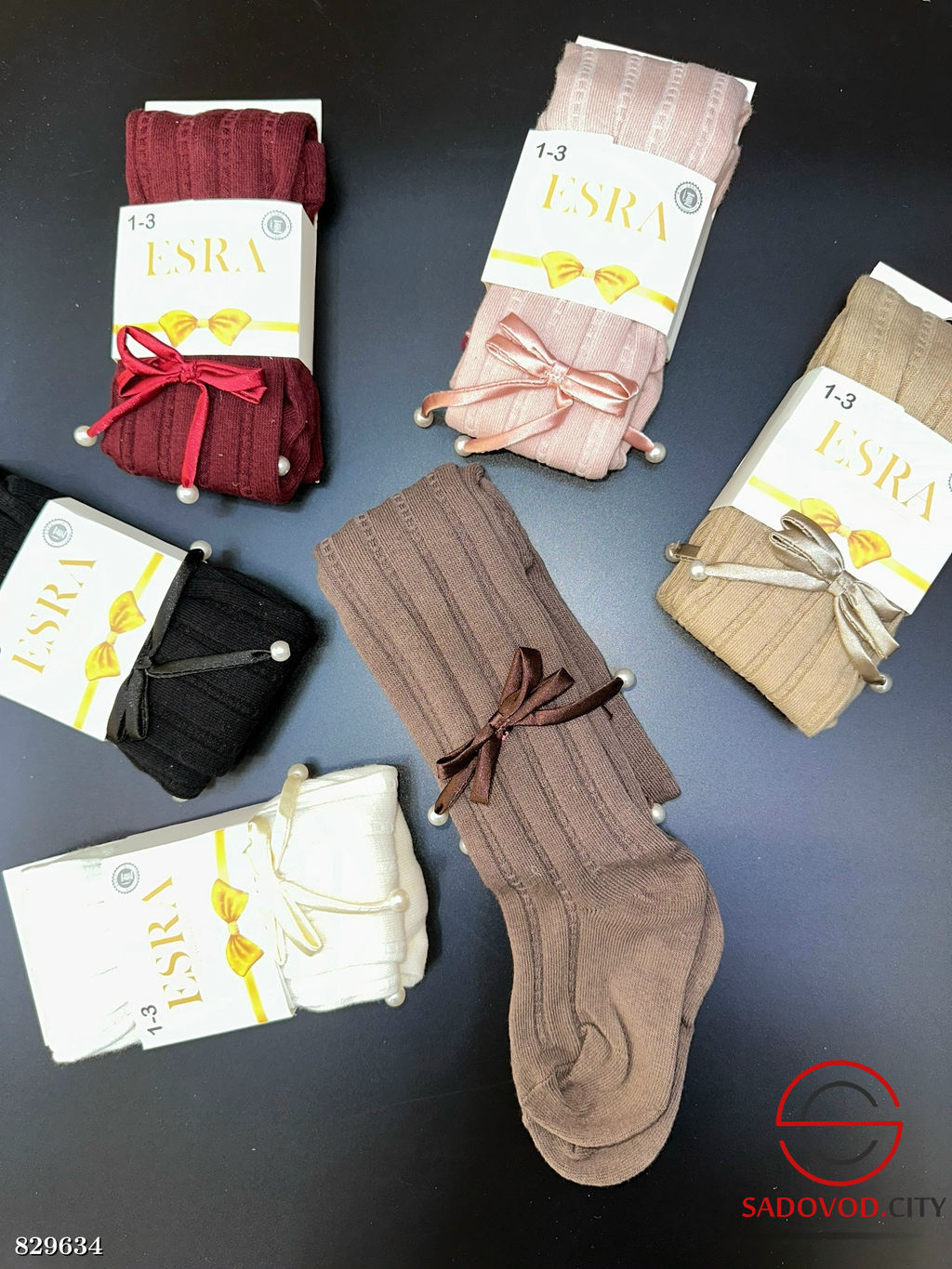 Колготки для девочки с бантиками