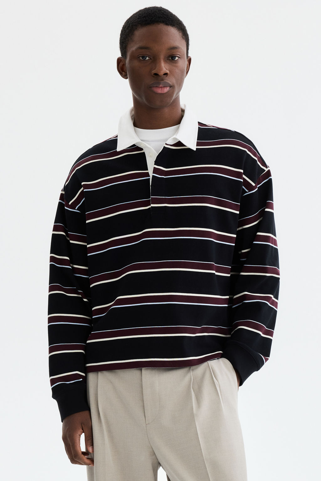 Polo de rugby Loose Fit - H&m фото 3