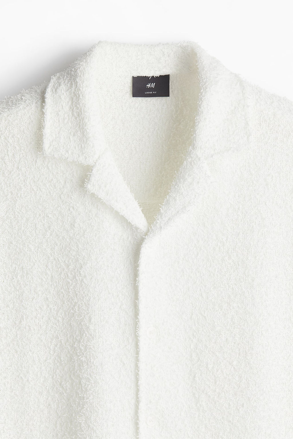 Camisa resort en tejido rizado Loose Fit - H&m фото 7
