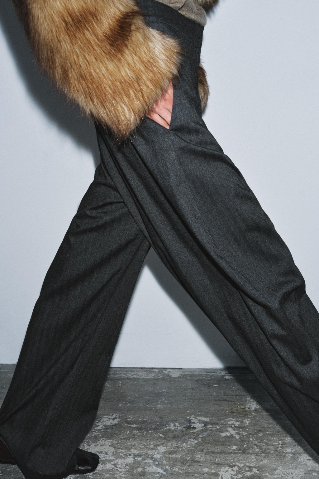 SHORT FAUX FUR JACKET ZW COLLECTION