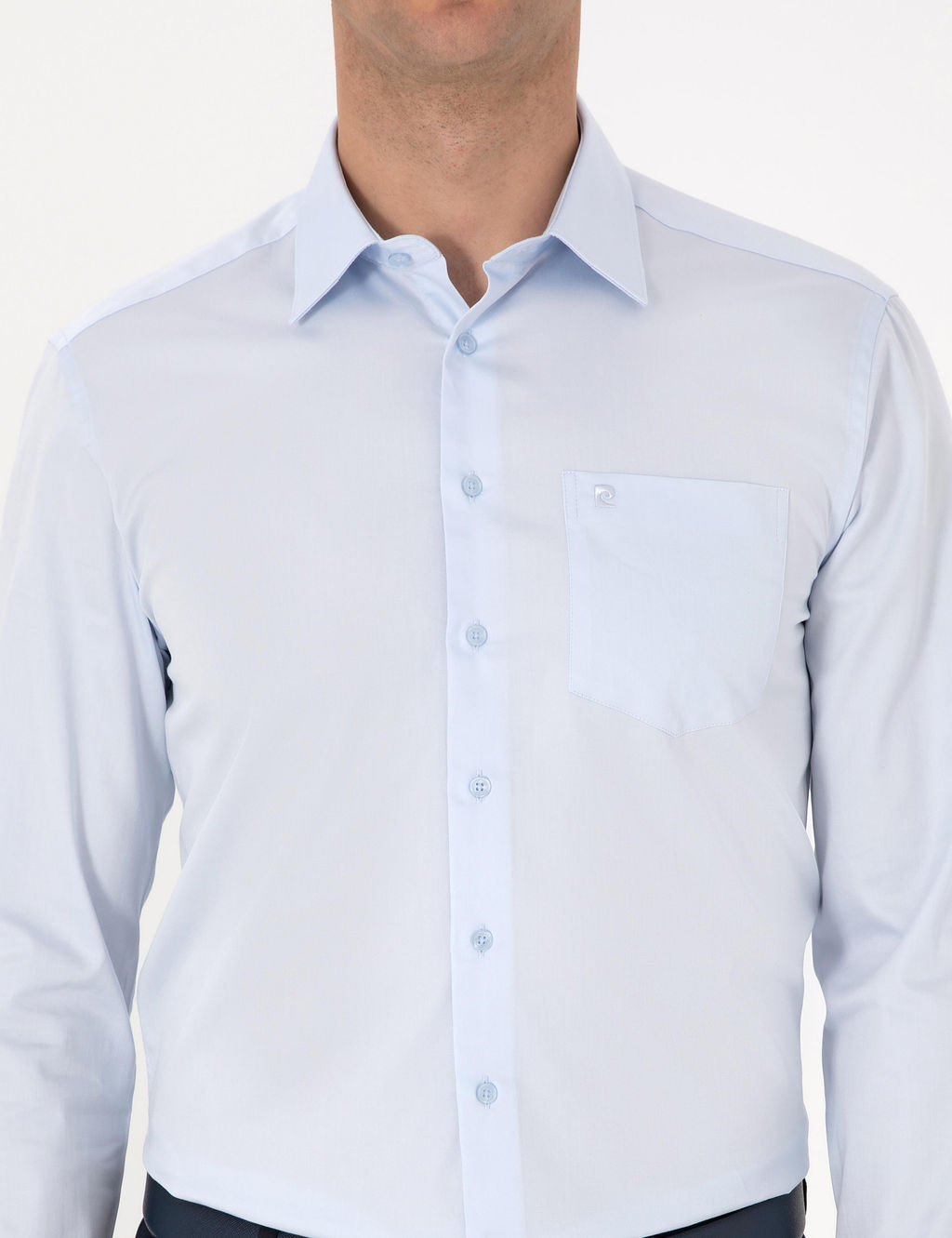 A__k Mavi Regular Fit Uzun Kollu Basic G_mlek