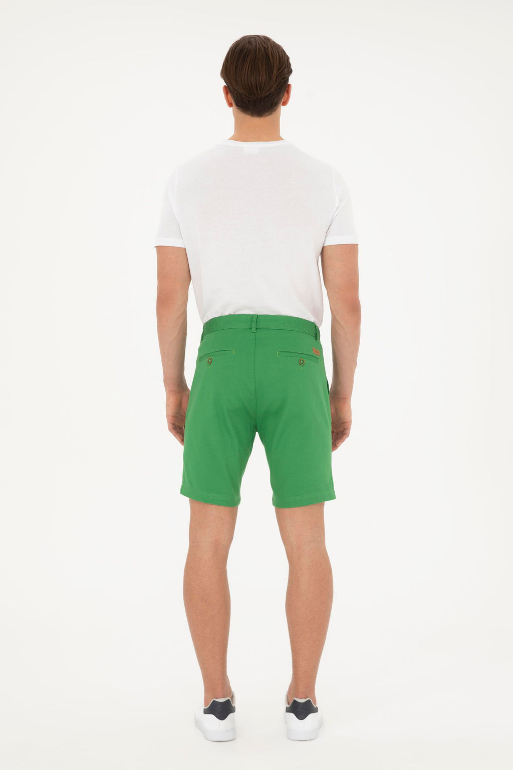 Мужские зеленые тканые шорты - U.s. polo assn фото 4