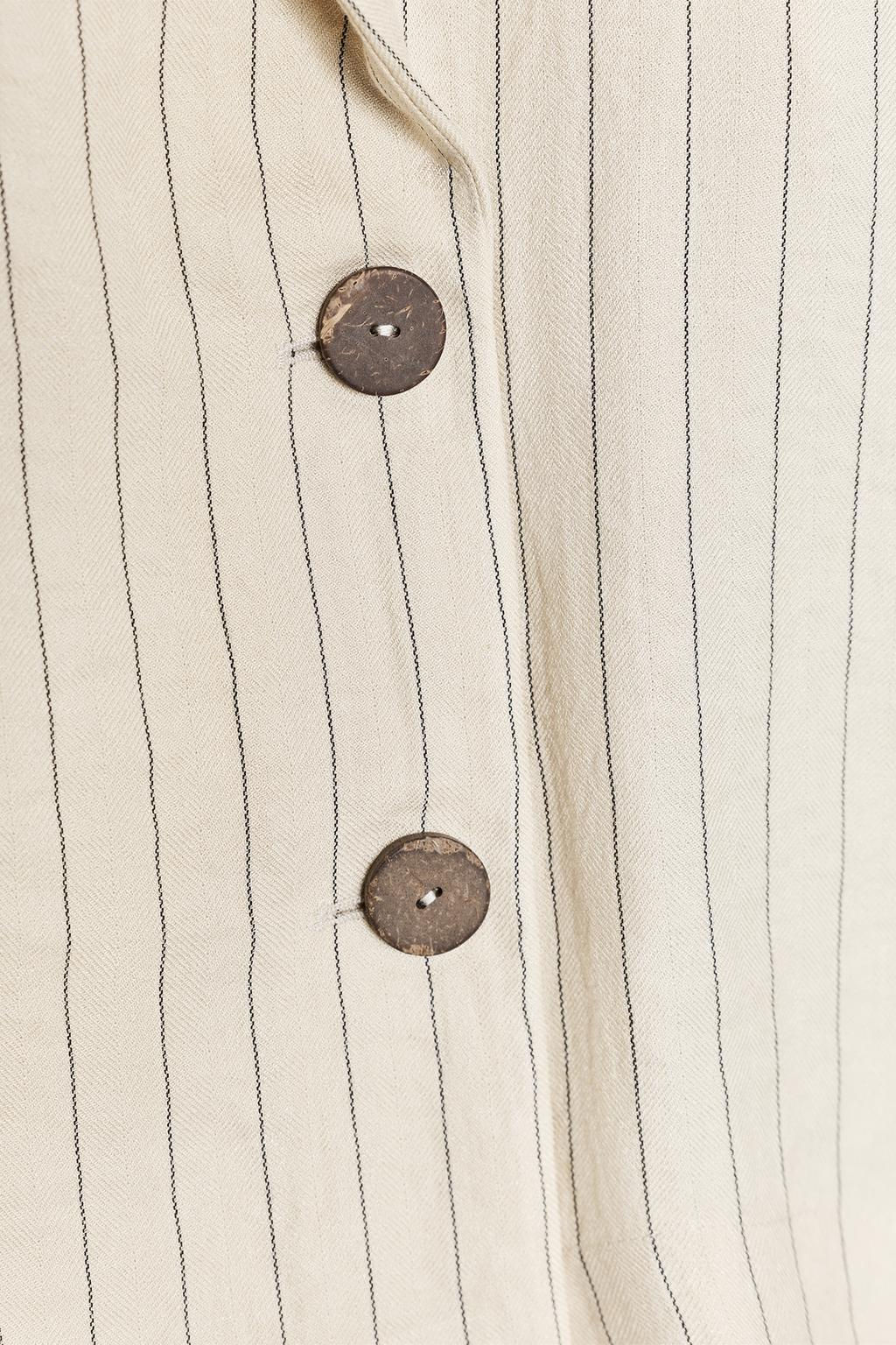 STRIPED DOUBLE-BREASTED BLAZER - Zara фото 7