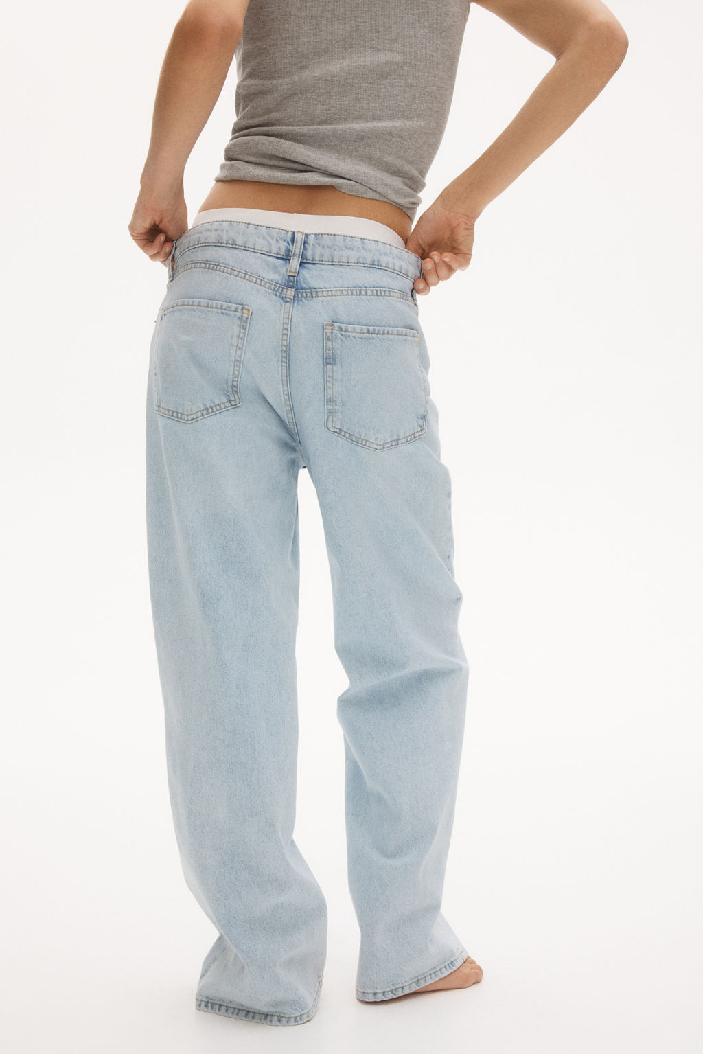 Baggy Regular Waist Jeans - H&m фото 8