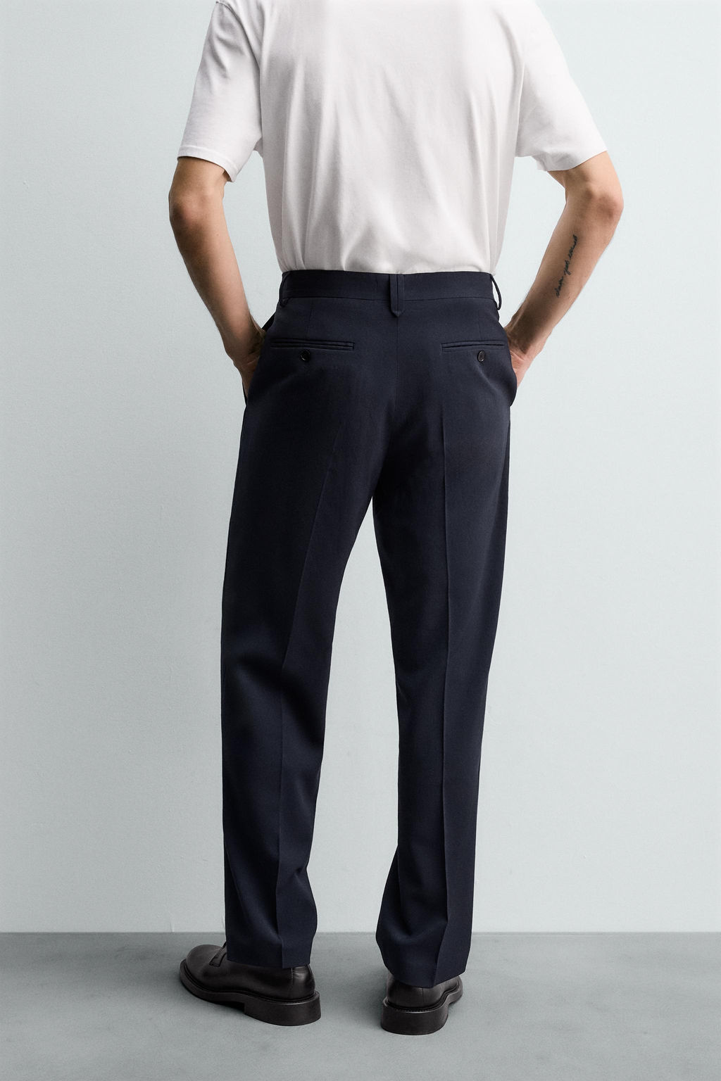 100% WOOL SUIT TROUSERS - Zara фото 3