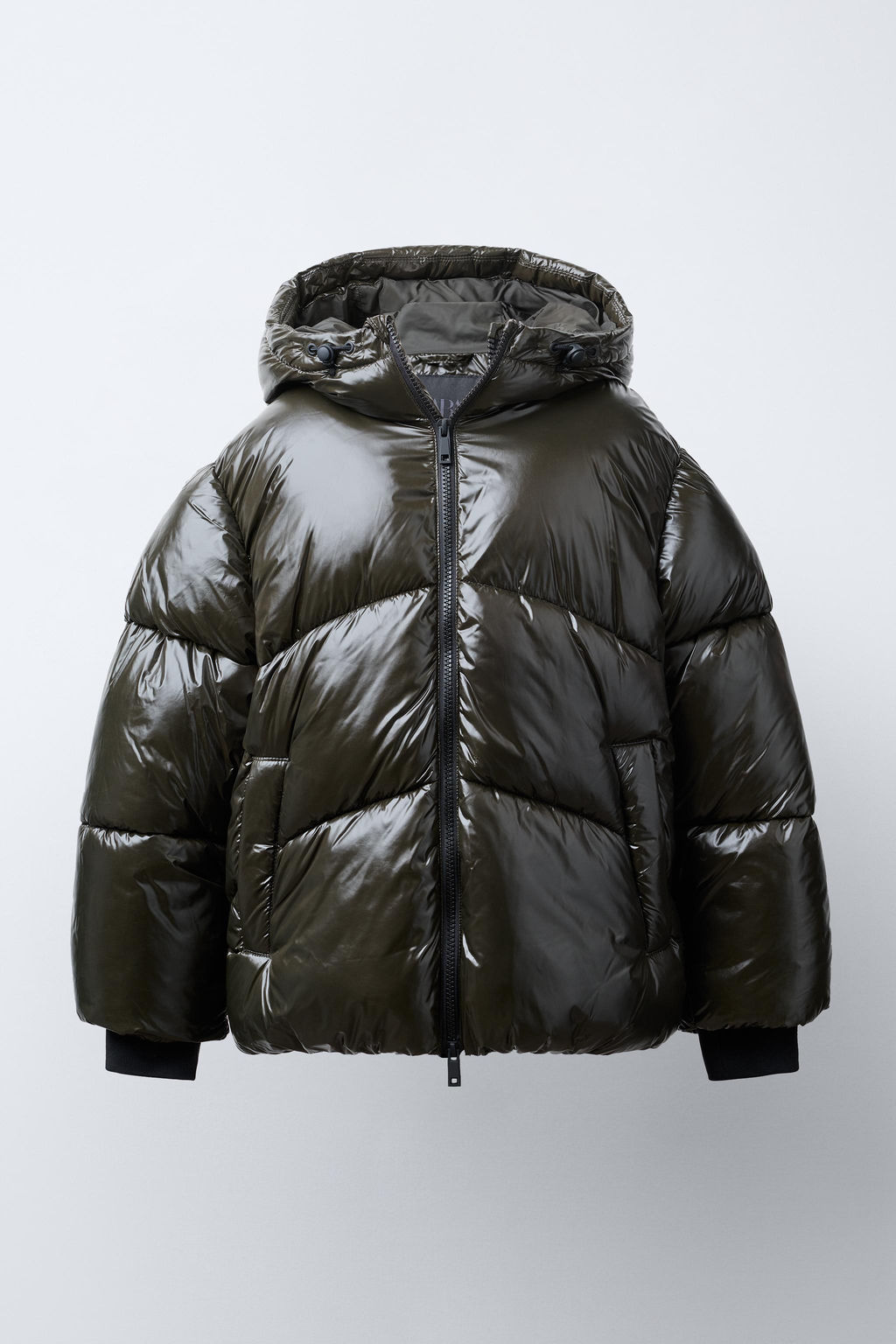 WATER-REPELLENT QUILTED COAT WITH HOODIE