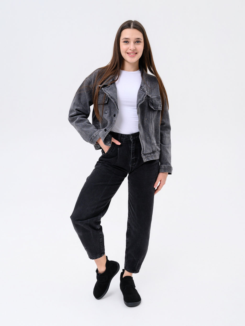 Ботинки женские демисезонные черные 209.NATAbl.Черная замша/Шерсть