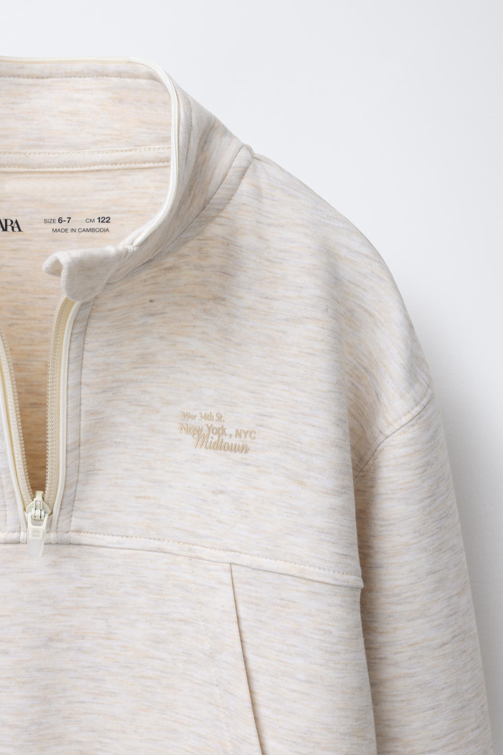 RAISED SLOGAN SWEATSHIRT - Zara фото 3