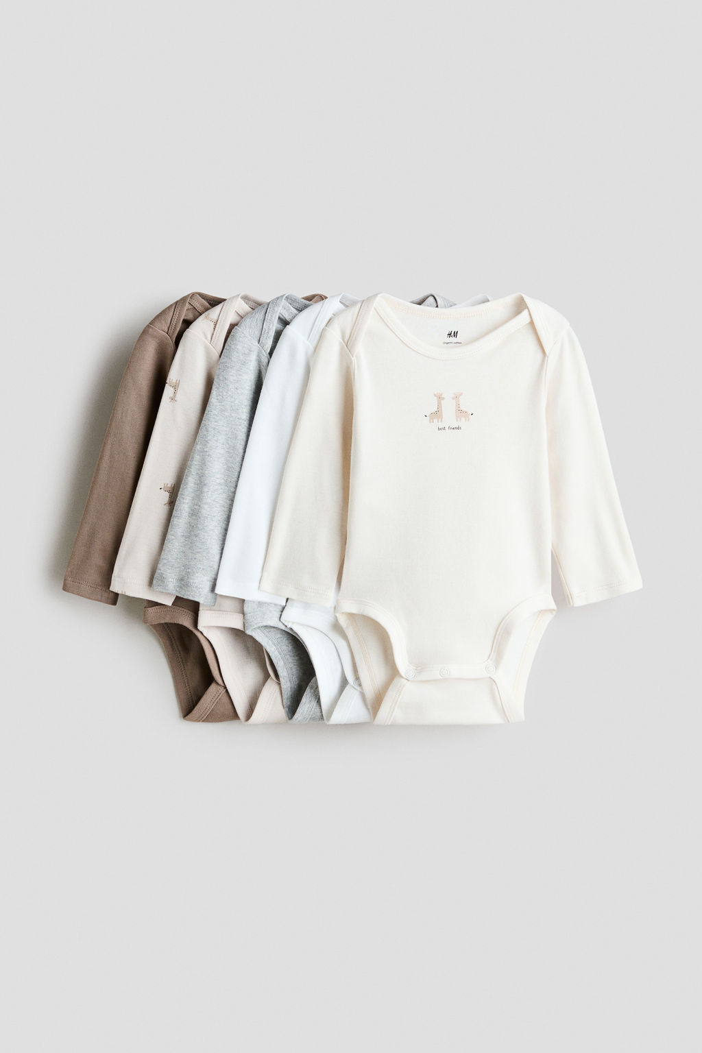 Pack de 5 bodies de manga larga - H&m фото 6