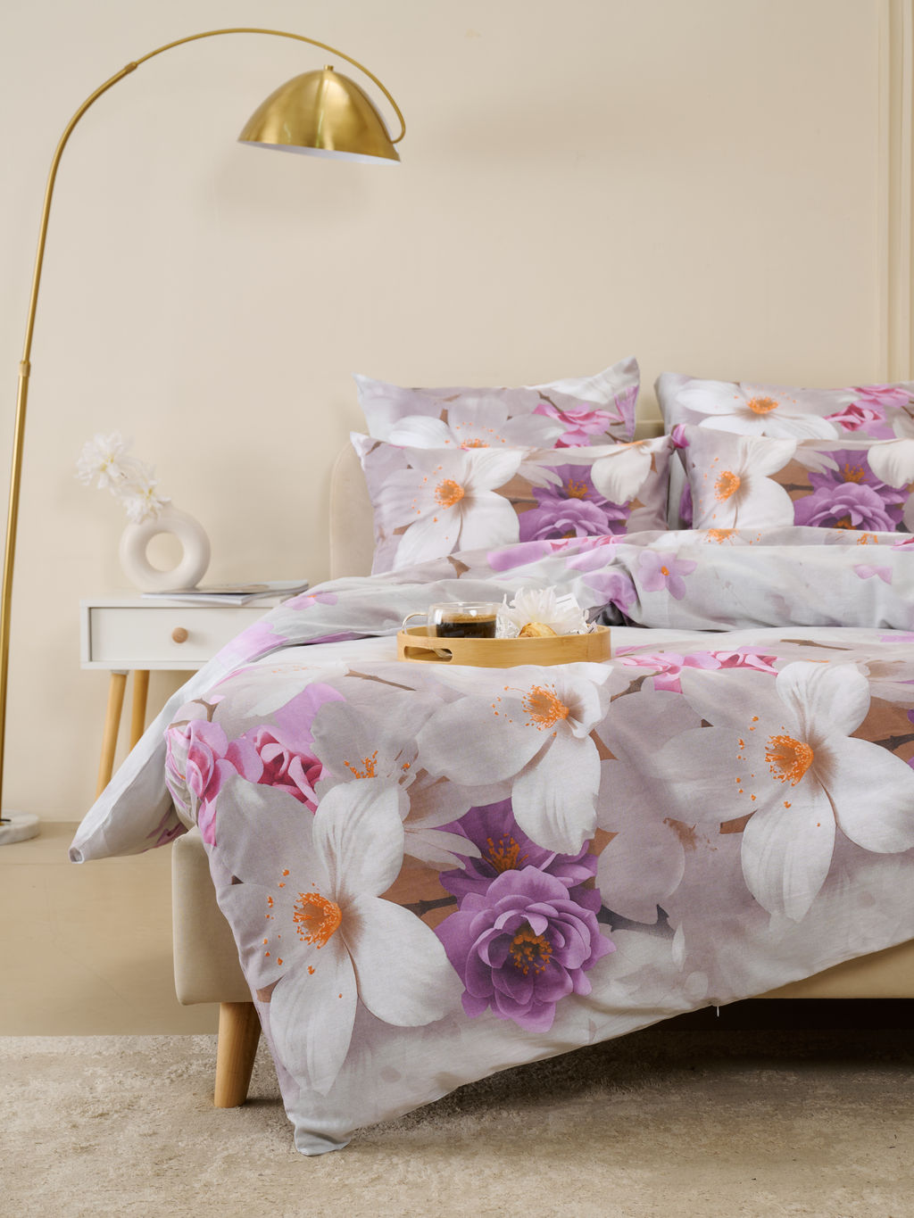 Пододеяльник бязь люкс на молнии - Нарциссы 180х215