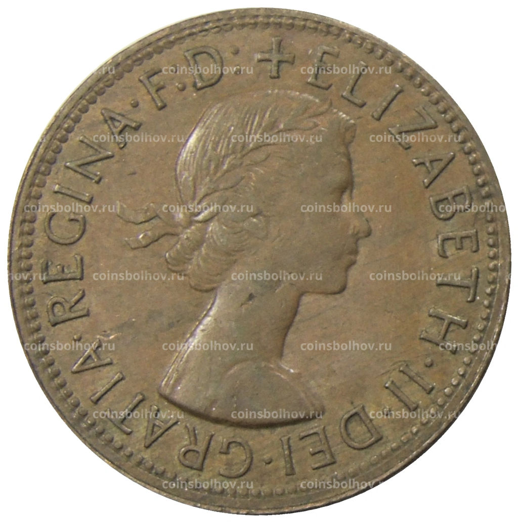 1 пенни 1956 года Австралия