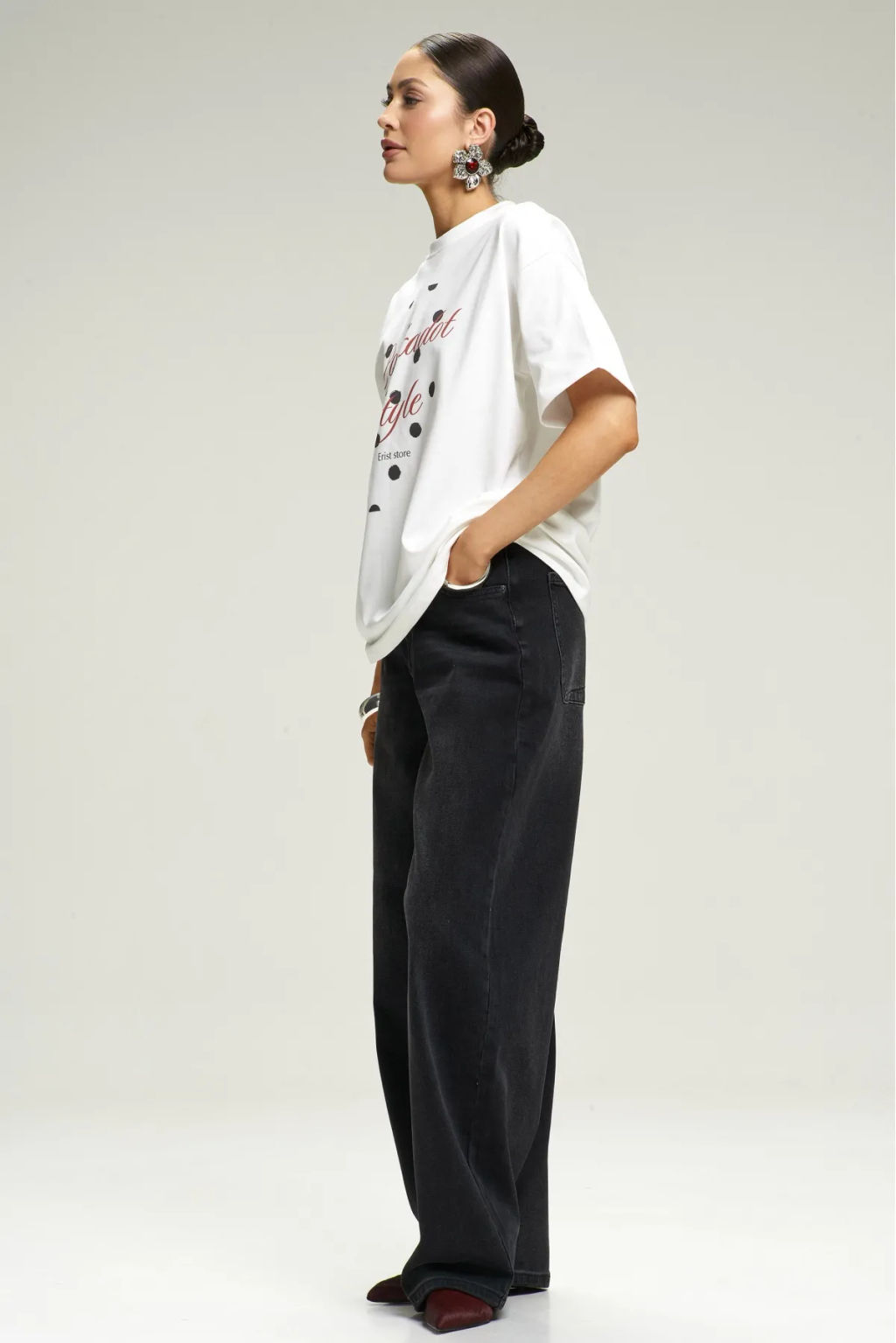 Джинсы RELAXED Washed Black