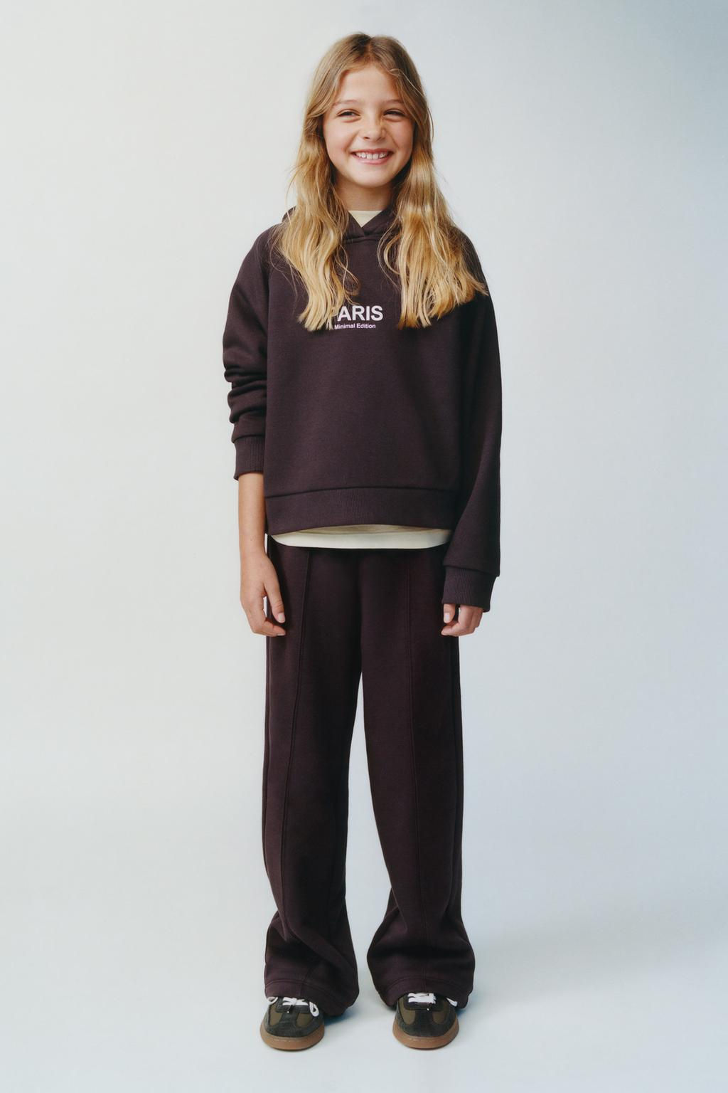 HOODIE AND WIDE-LEG TROUSERS SET - Zara фото 17