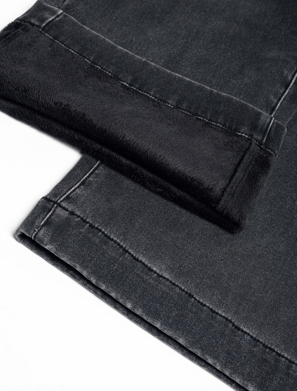 Джинсы-трубы из эластичного денима на флисе - Vilatte фото 2