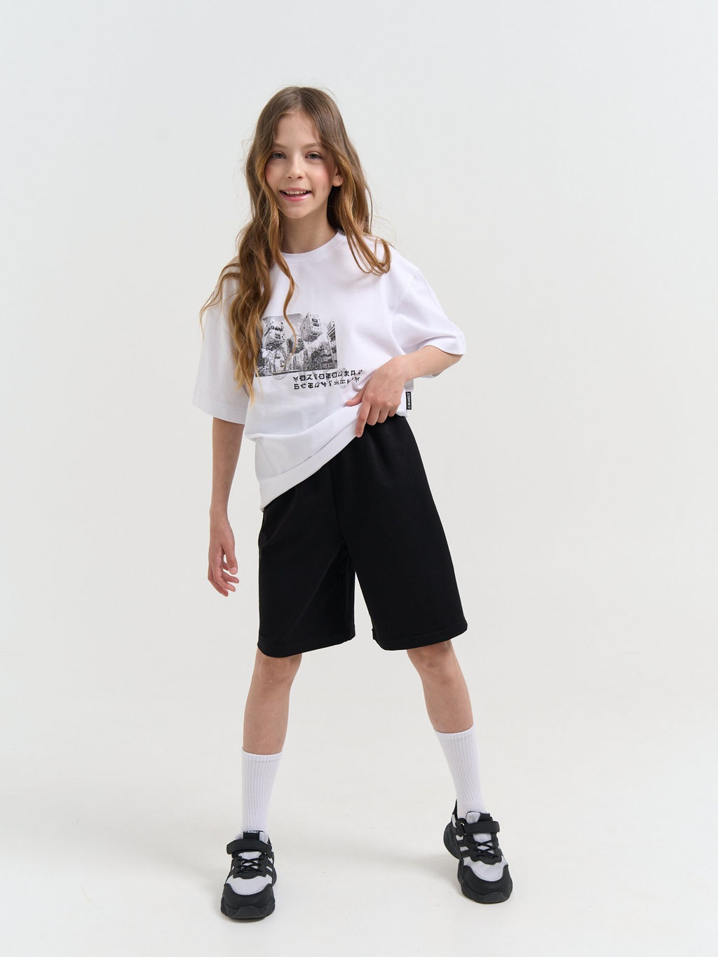 Шорты бермуды Черные 7+ - Bungly фото 3