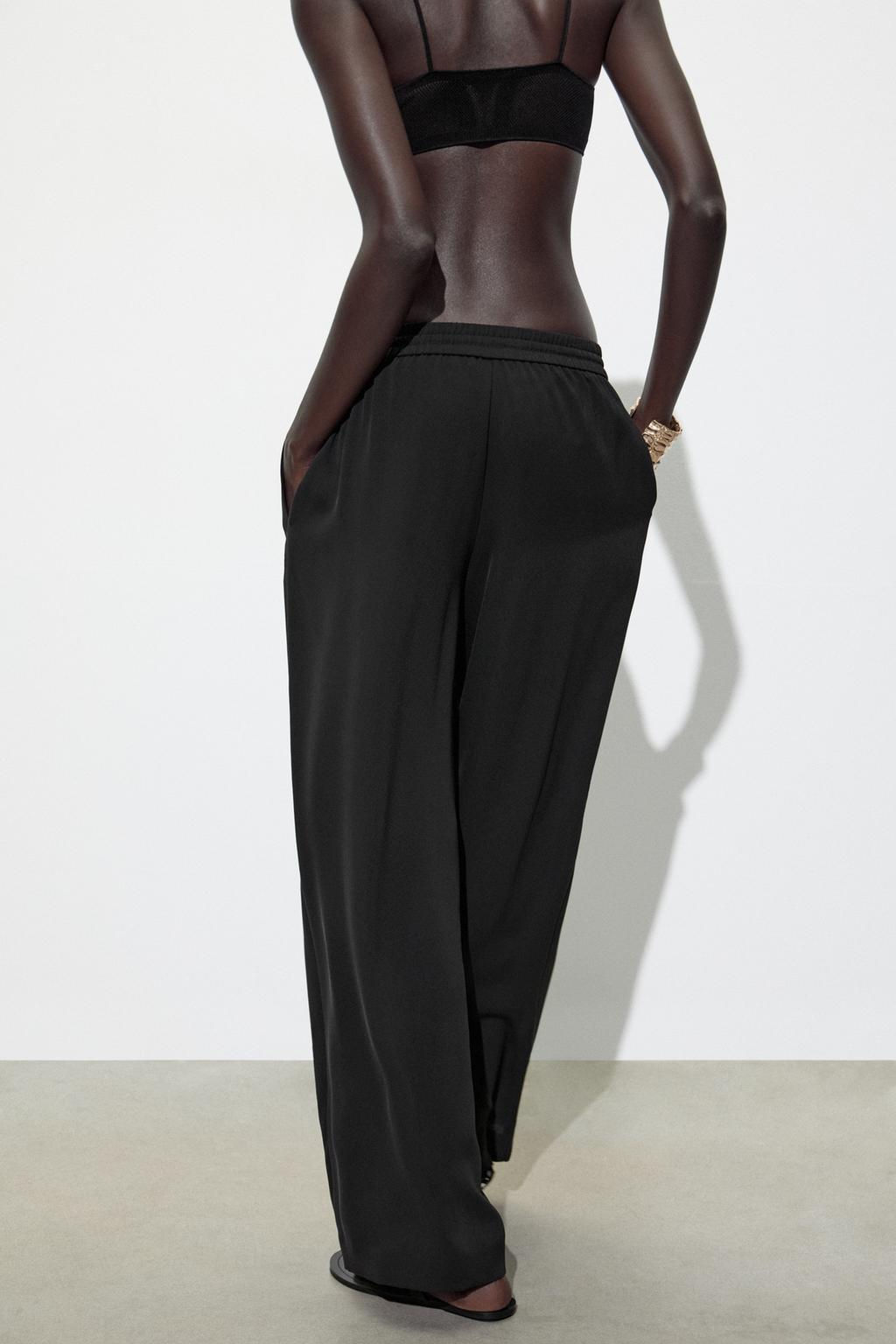 FLOWING PYJAMA-STYLE TROUSERS - Zara фото 6