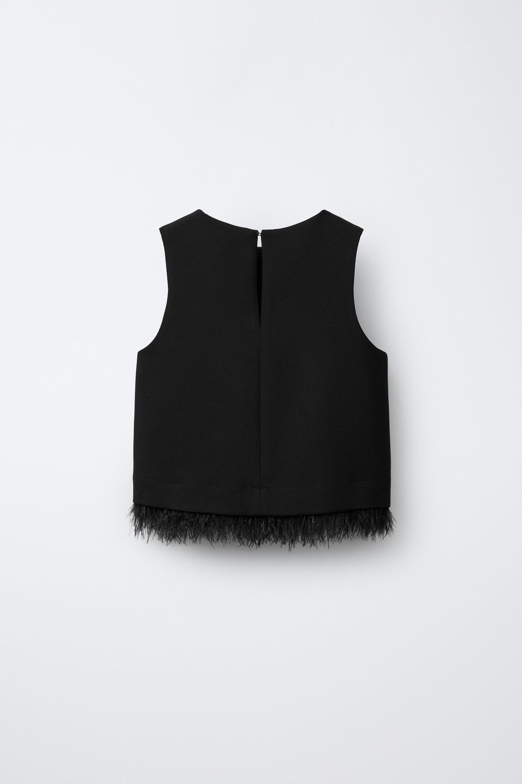 TOP WITH DETACHABLE FEATHER APPLIQU_ - Zara фото 3