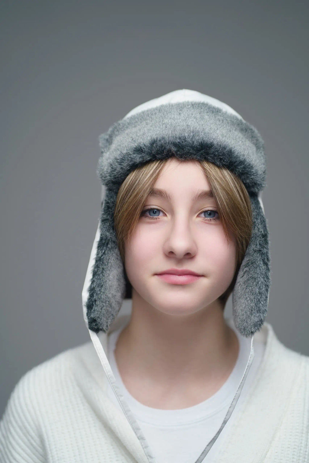 Шапка детская утепленная 23782-06 антрацитовый