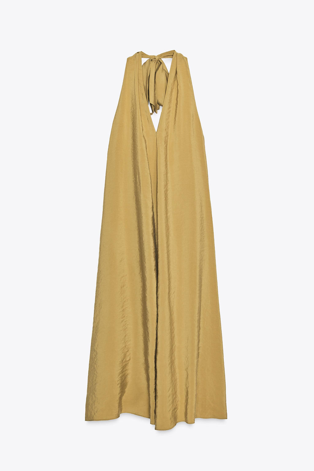 FLOWING HALTER MIDI DRESS - Zara фото 4