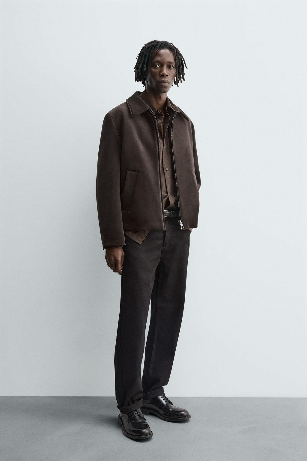 REGULAR FIT VELVET JACKET