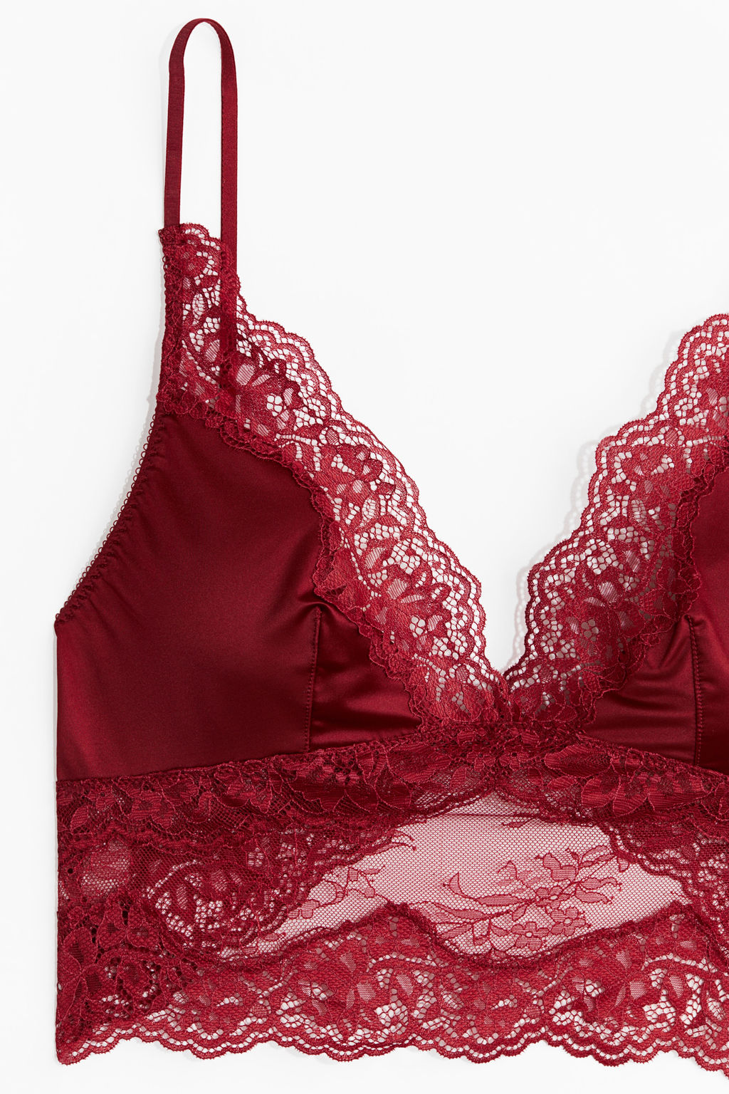 Bralette en microfibra y encaje - H&m фото 7