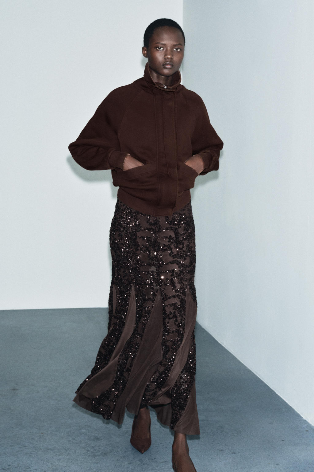 WASHED EFFECT FLEECE JACKET - Zara фото 6