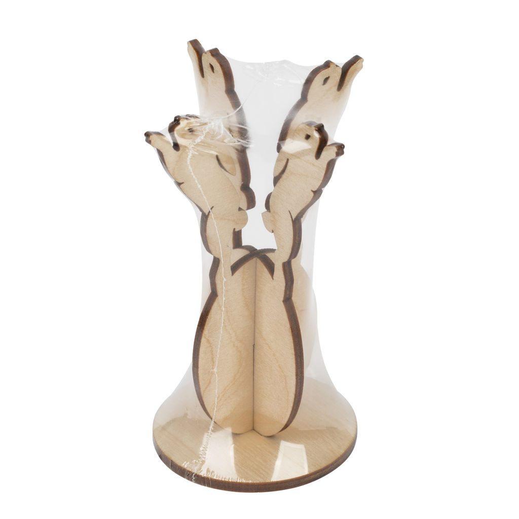 Заготовка для декорирования Mr. Carving КЛ-03 Подставка под яйцо фанера 6 х 6 х 12 см зайчик - Love2art фото 3