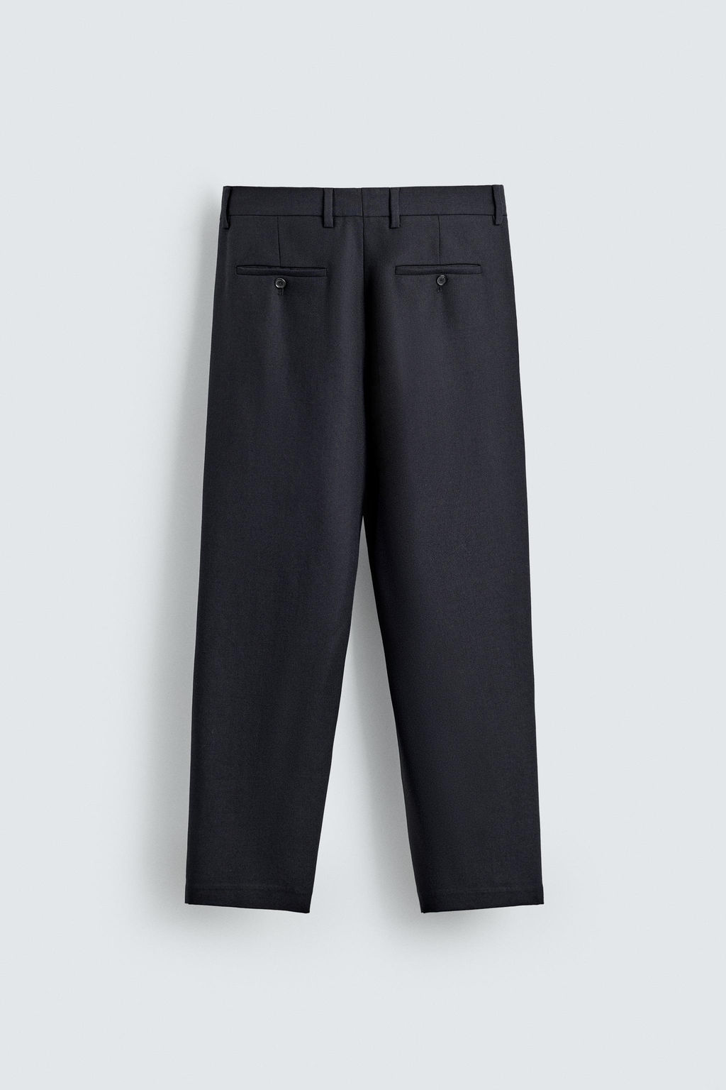 100% WOOL STRAIGHT-LEG TROUSERS - Zara фото 10
