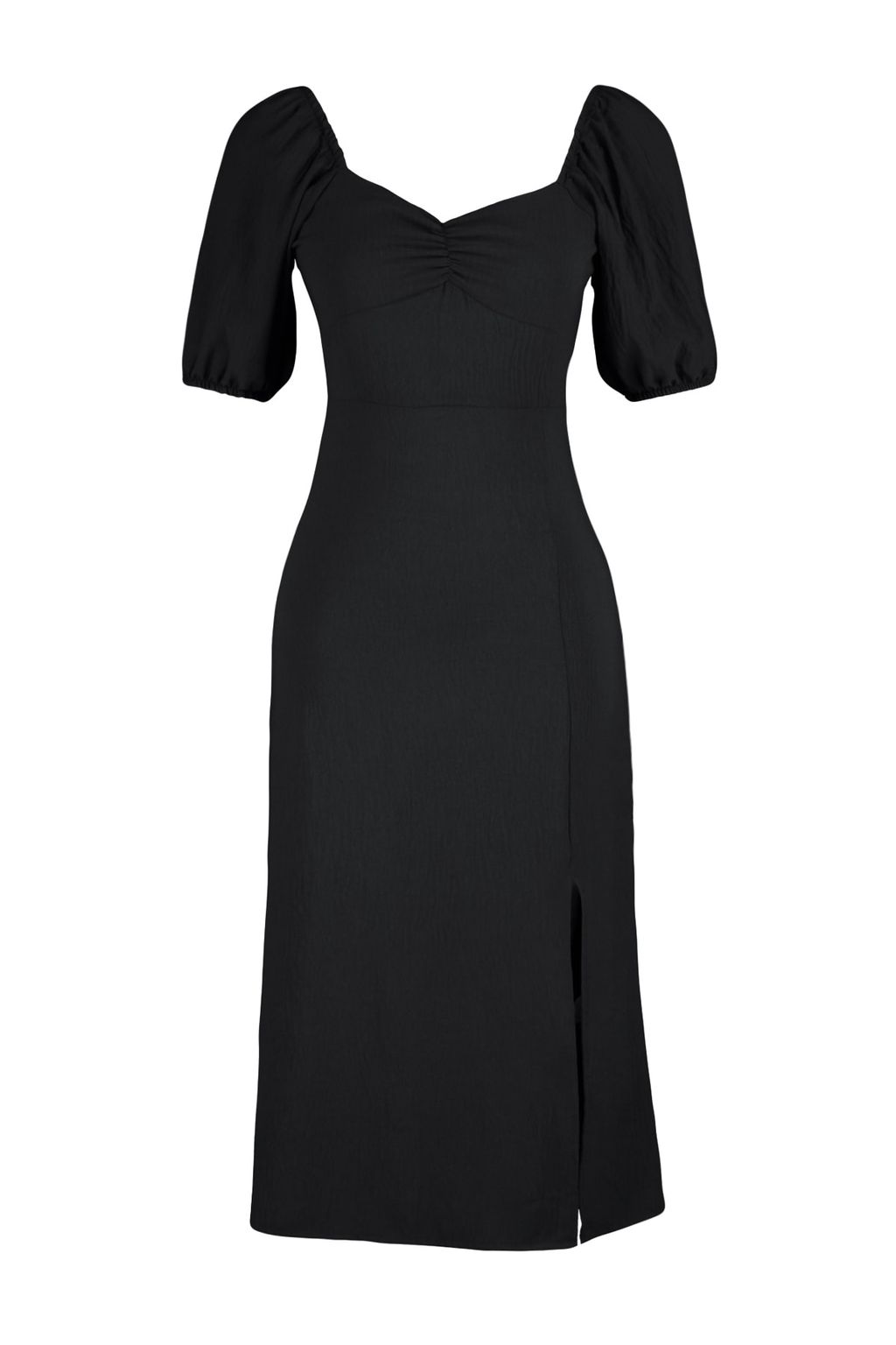 Haki Vucuda Oturan Y?rtmacl? S?rt Detayl? Midi Dokuma Dokuma Elbise TWOSS23EL01164 - Trendyolmilla фото 15