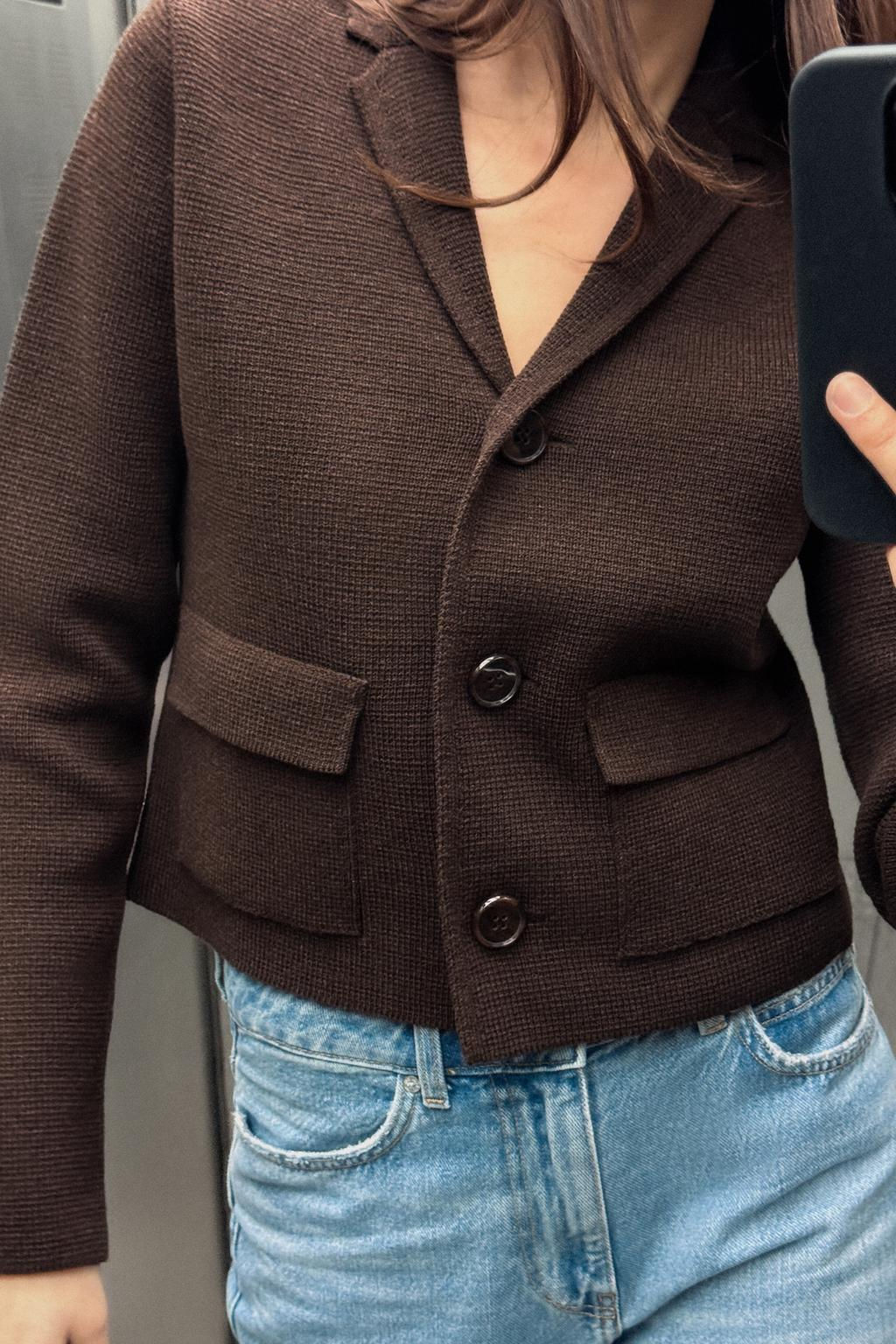 PLAIN KNIT CARDIGAN - Zara фото 2