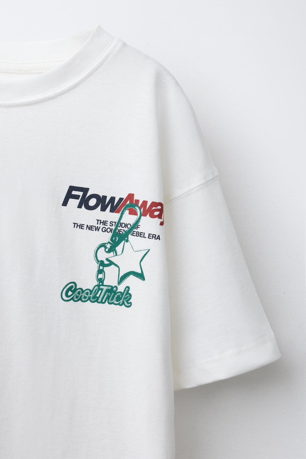 T-SHIRT WITH KEYRING PRINT - Zara фото 3