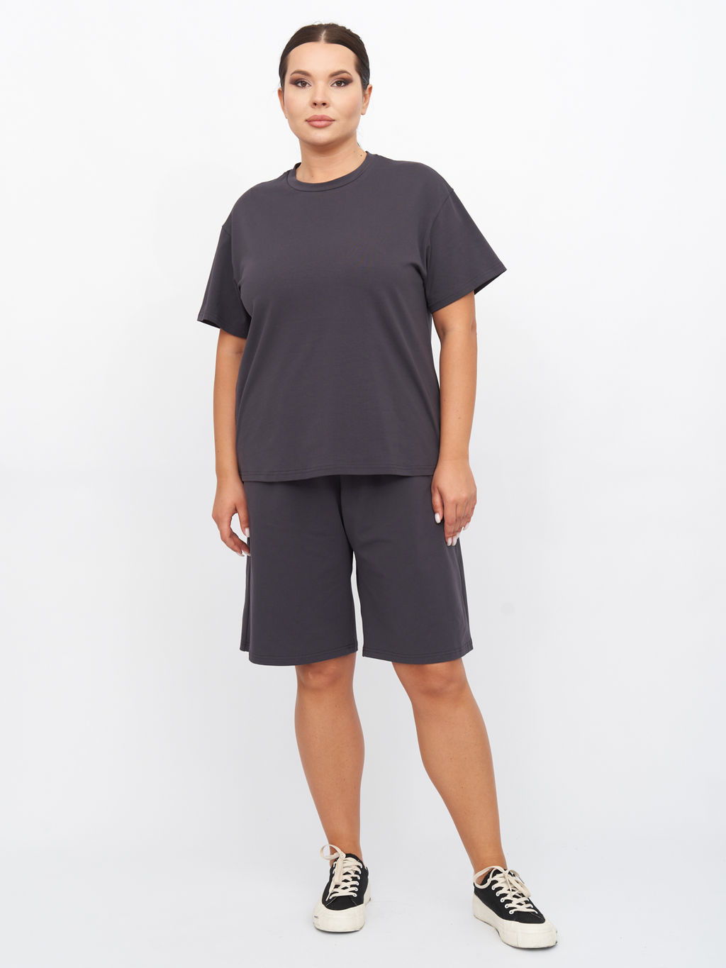 Футболка из хлопка FU20102GRY22