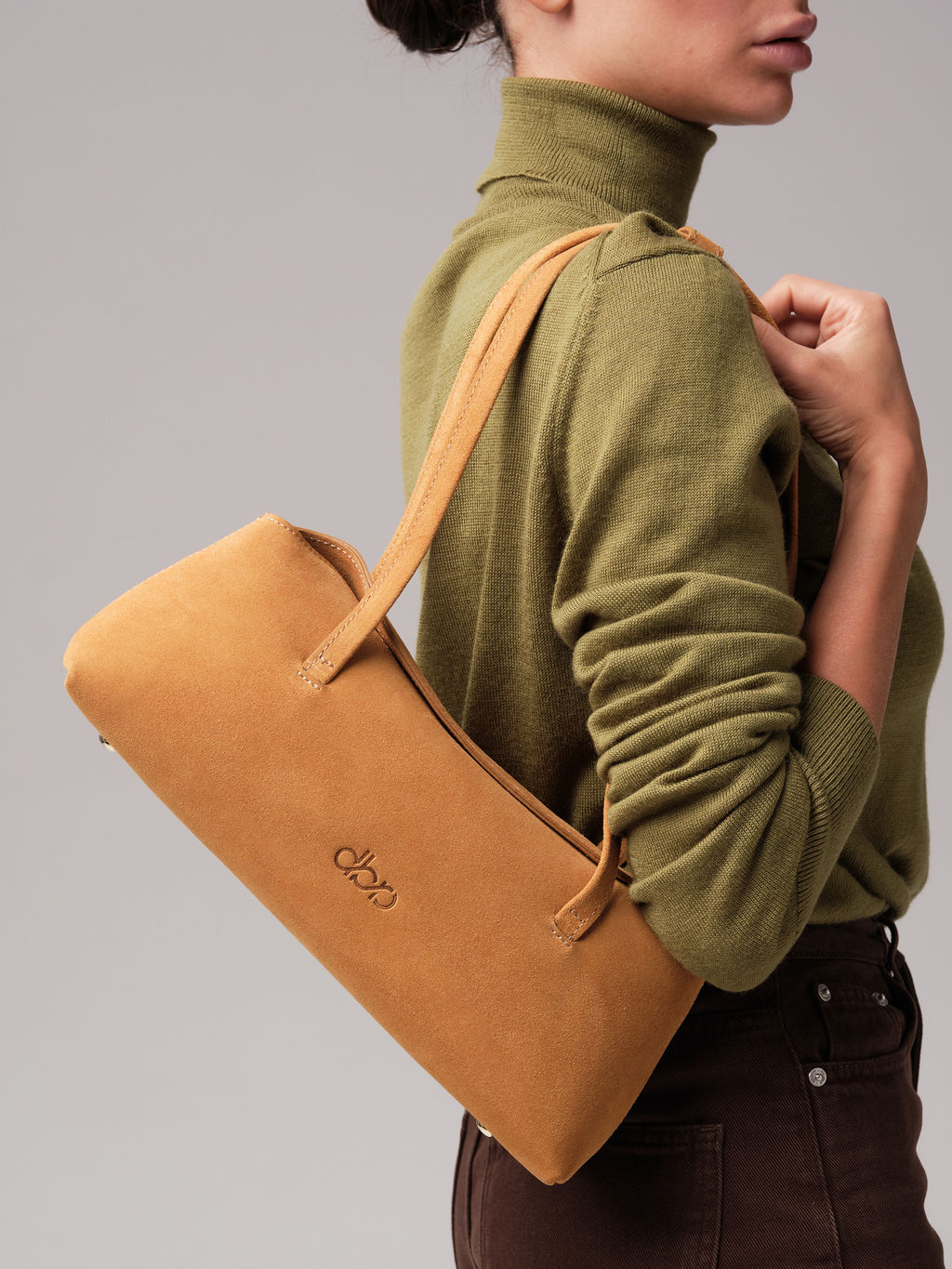 Замшевая сумка Raduy DBR 31127 светло-желтый  фото 3