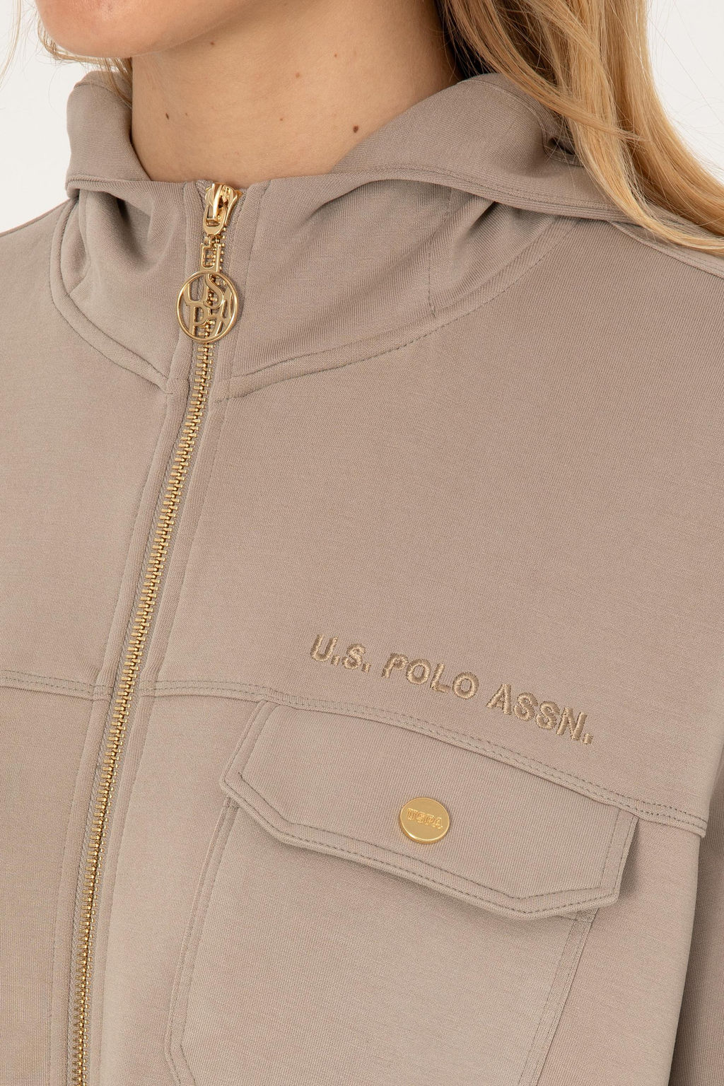 Kad_n Koyu Bej Sweatshirt - U.s. polo assn фото 7