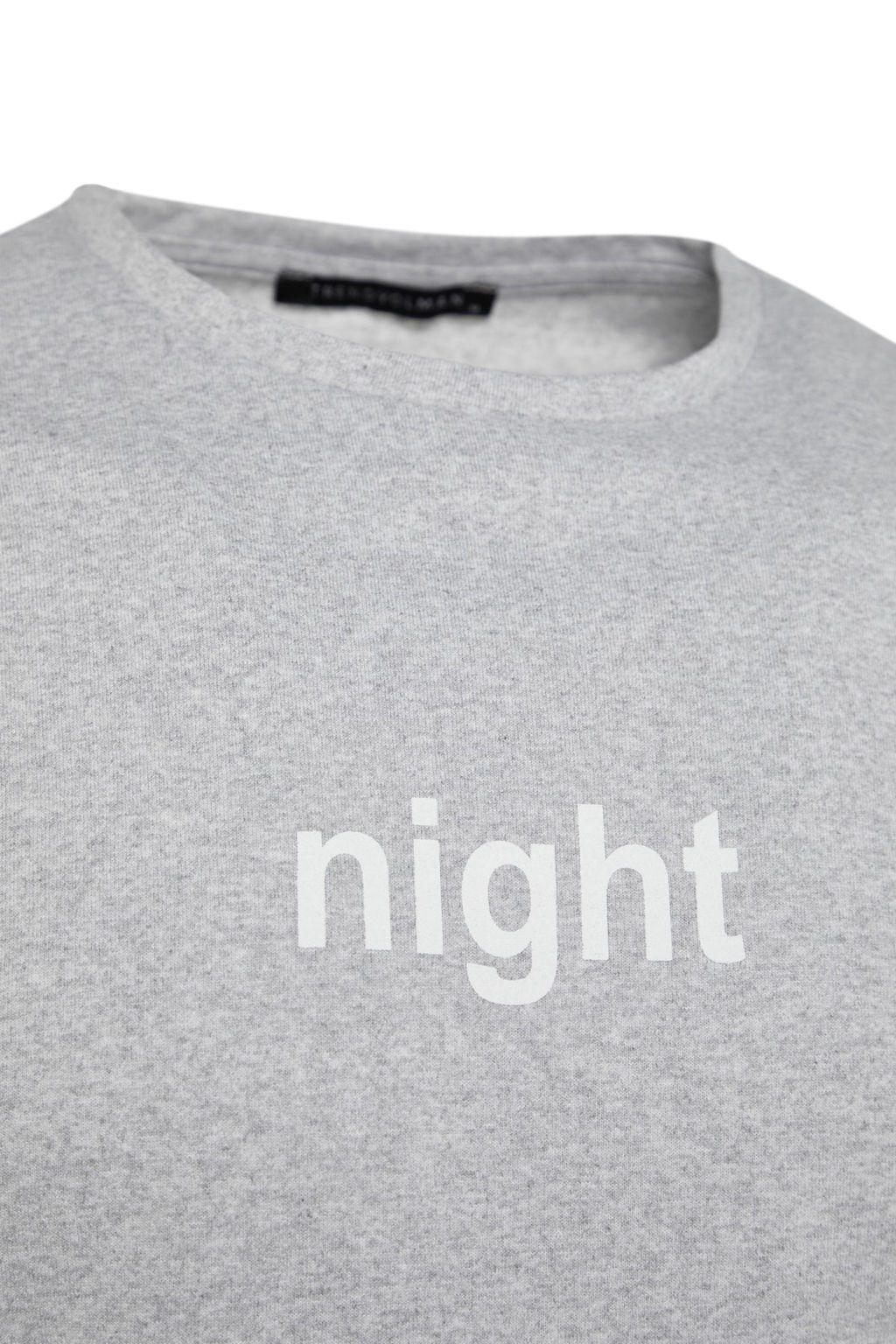 Gri Bask?l? Regular Fit Orme Pijama Tak?m? THMAW21PT0393